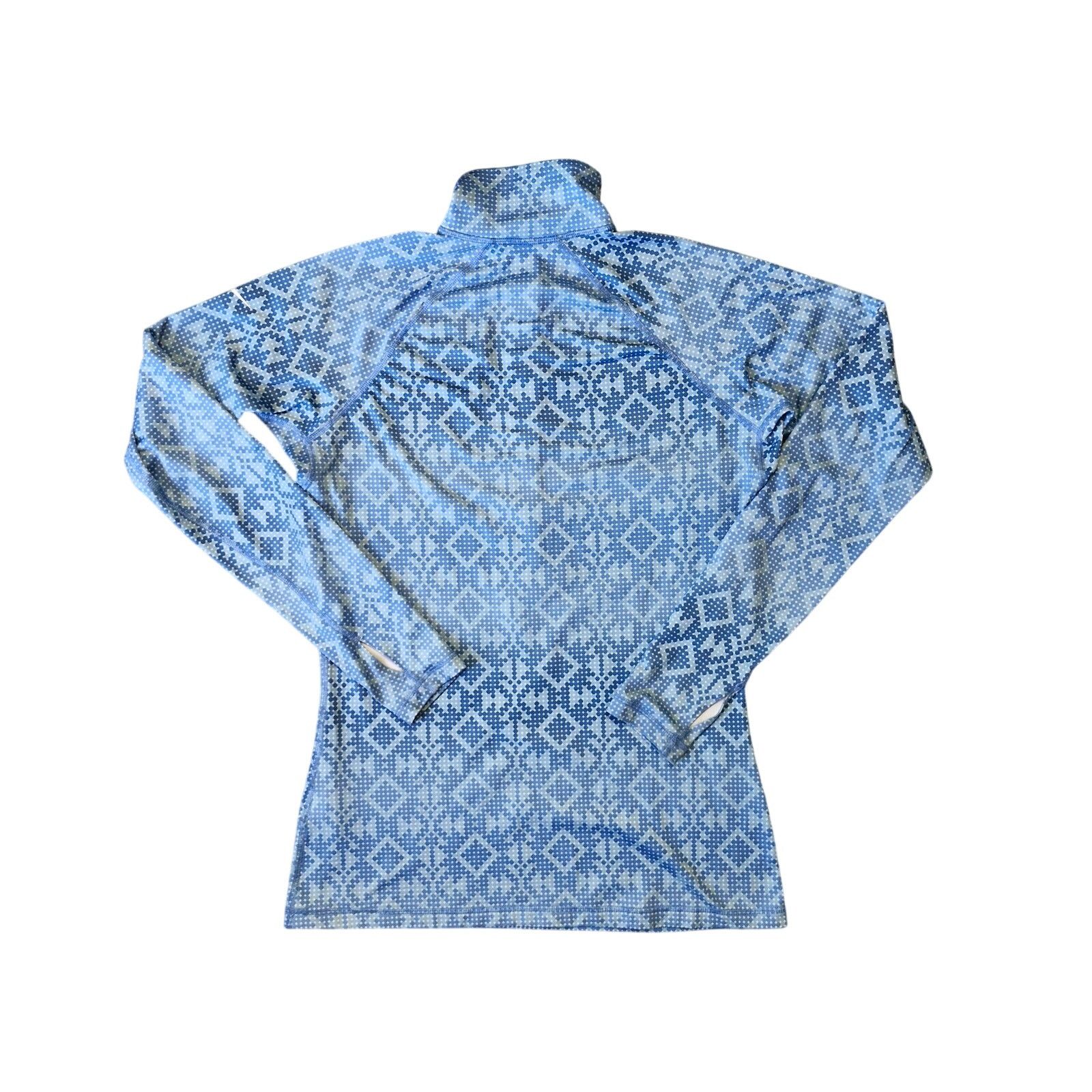 Nike Nike Golf Jacket Half Zip Turquoise Diamond Print Women L Size L / US 10 / IT 46 - 5 Thumbnail