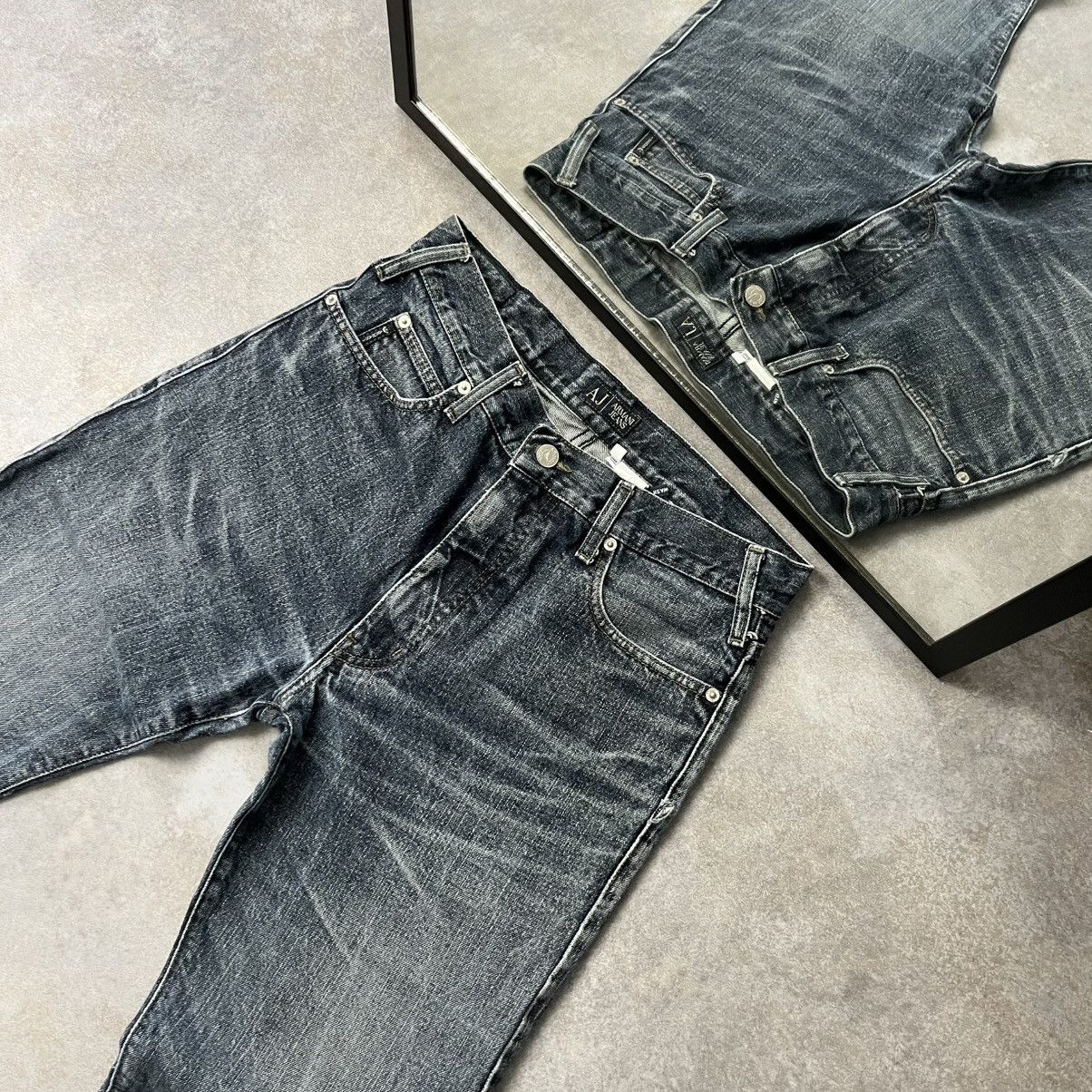 Armani ARMANI VINTAGE METAL LOGO JEANS IF SIX WAS NINE LGB GLAMOUR Size US 32 / EU 48 - 5 Thumbnail