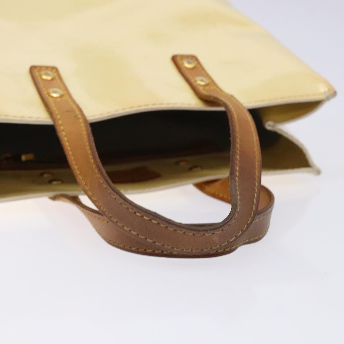 Louis Vuitton LOUIS VUITTON Monogram Vernis Reade PM Hand Bag Perle M91336 Size ONE SIZE - 7 Thumbnail