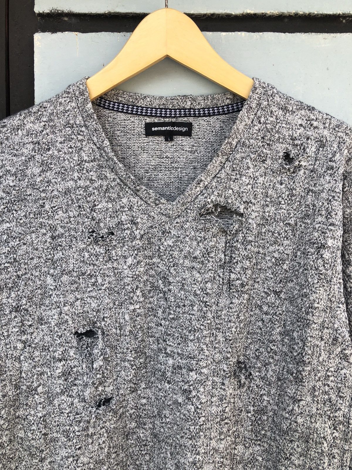 Hysteric Glamour × If Six Was Nine × Japanese Brand Smanticdesign-Distressed Snake Cable Knitwear Size US L / EU 52-54 / 3 - 4 Thumbnail