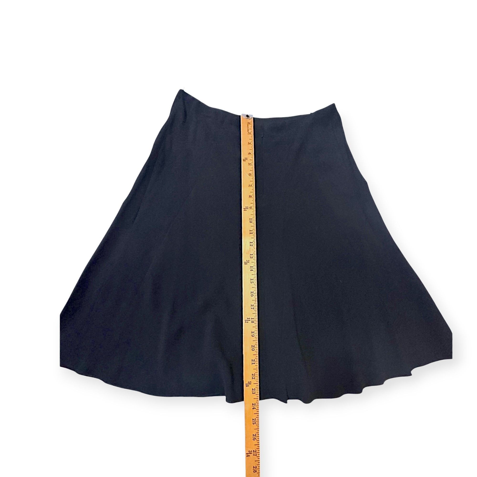 Prada Archival Prada Paneled A-Line Skirt in Dark Navy Crepe Size 32" / US 10 / IT 46 - 12 Thumbnail