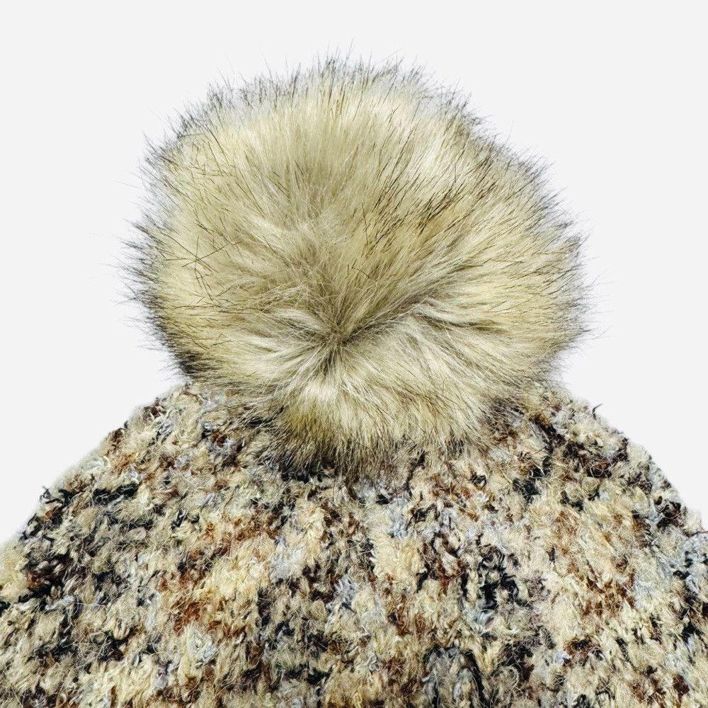 Anthropologie New Anthropologie Colorblock Chunky Knit Pom Pom Hat Size ONE SIZE - 2 Thumbnail