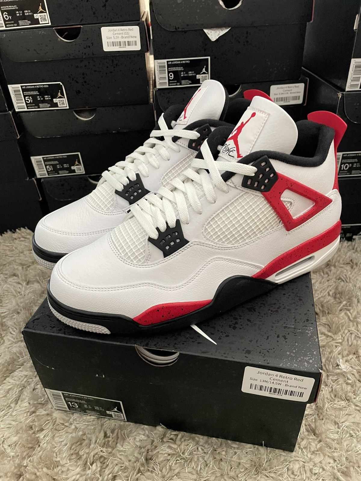 Jordan Brand Jordan 4 Red Cement Size US 13 / EU 46 - 1 Thumbnail