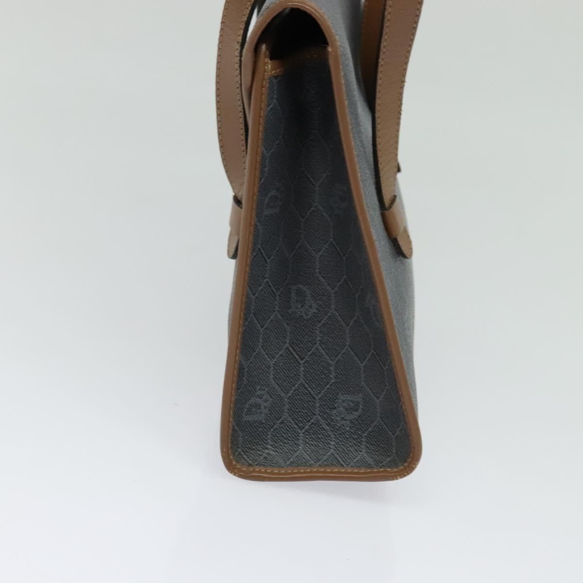 Dior DIOR Honeycomb Canvas Hand Bag Pvc Leather Gray Gold Size ONE SIZE - 5 Thumbnail