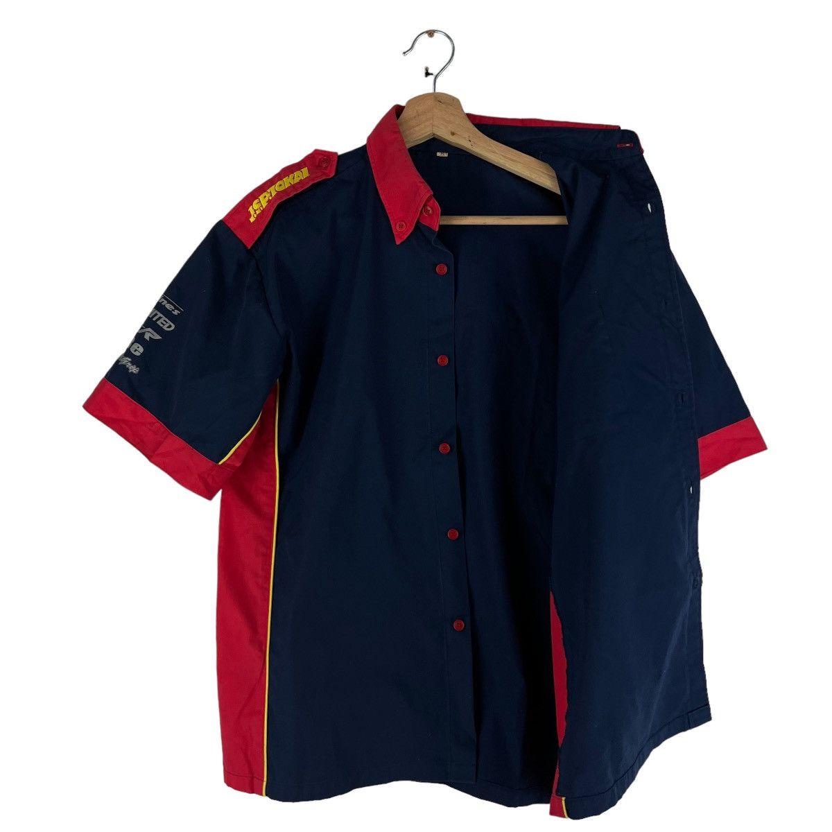 Japanese Brand 🔥VINTAGE SHIRT RACING JACKET JSP RACING BIG LOGO Size US M / EU 48-50 / 2 - 9 Thumbnail