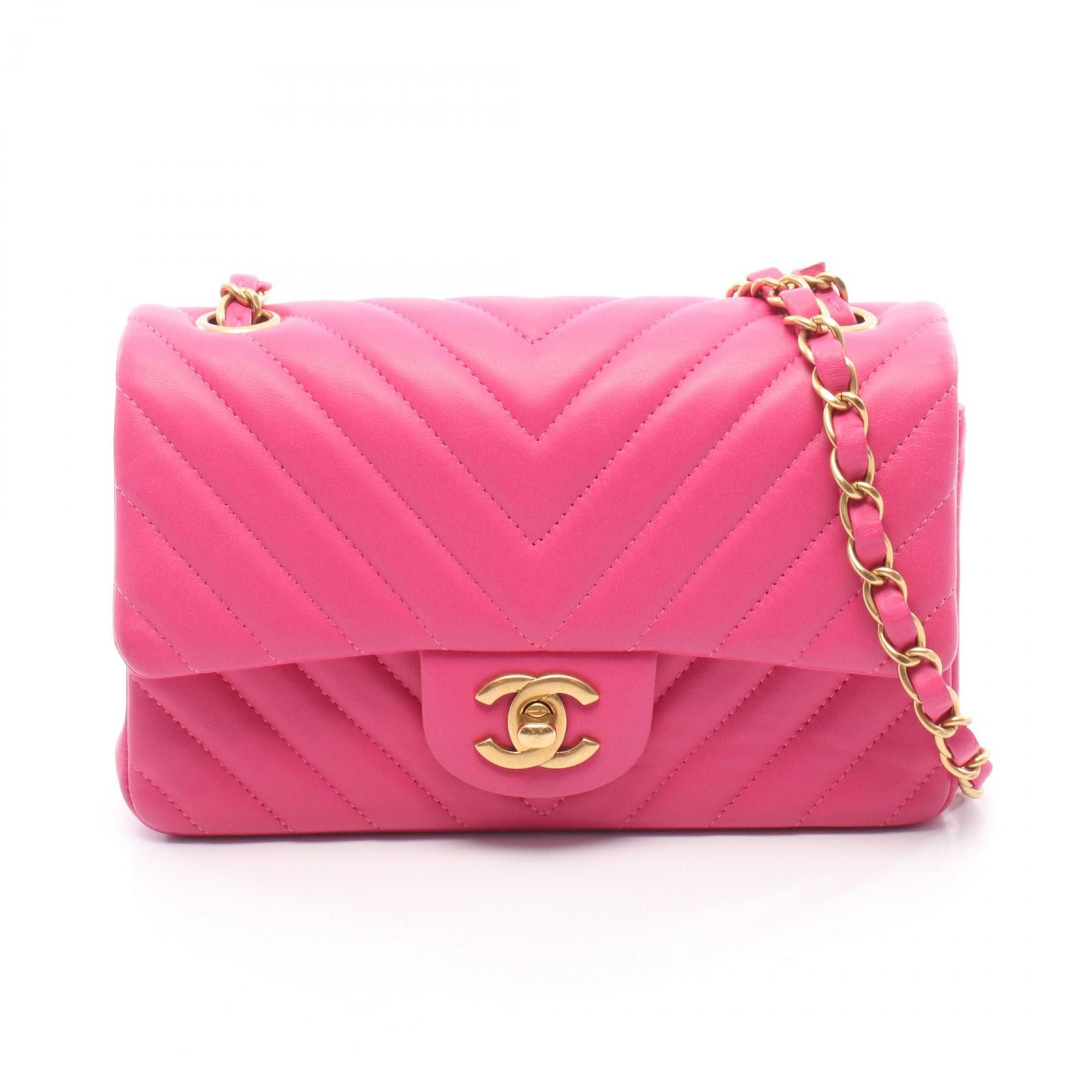 Chanel Chanel Chanel Chevron V Stitch Leather Shoulder Bag Leather Shoulder Bag A69900 DUTY FREE for USA Size ONE SIZE - 1 Thumbnail