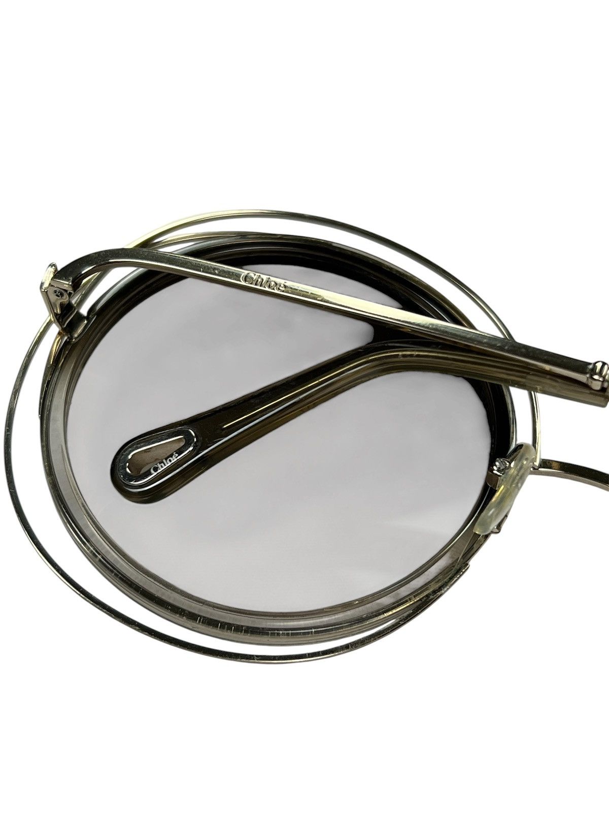Chloe Chloe Carlina CE120S Oversized Round Gold Sunglasses Size ONE SIZE - 13 Thumbnail