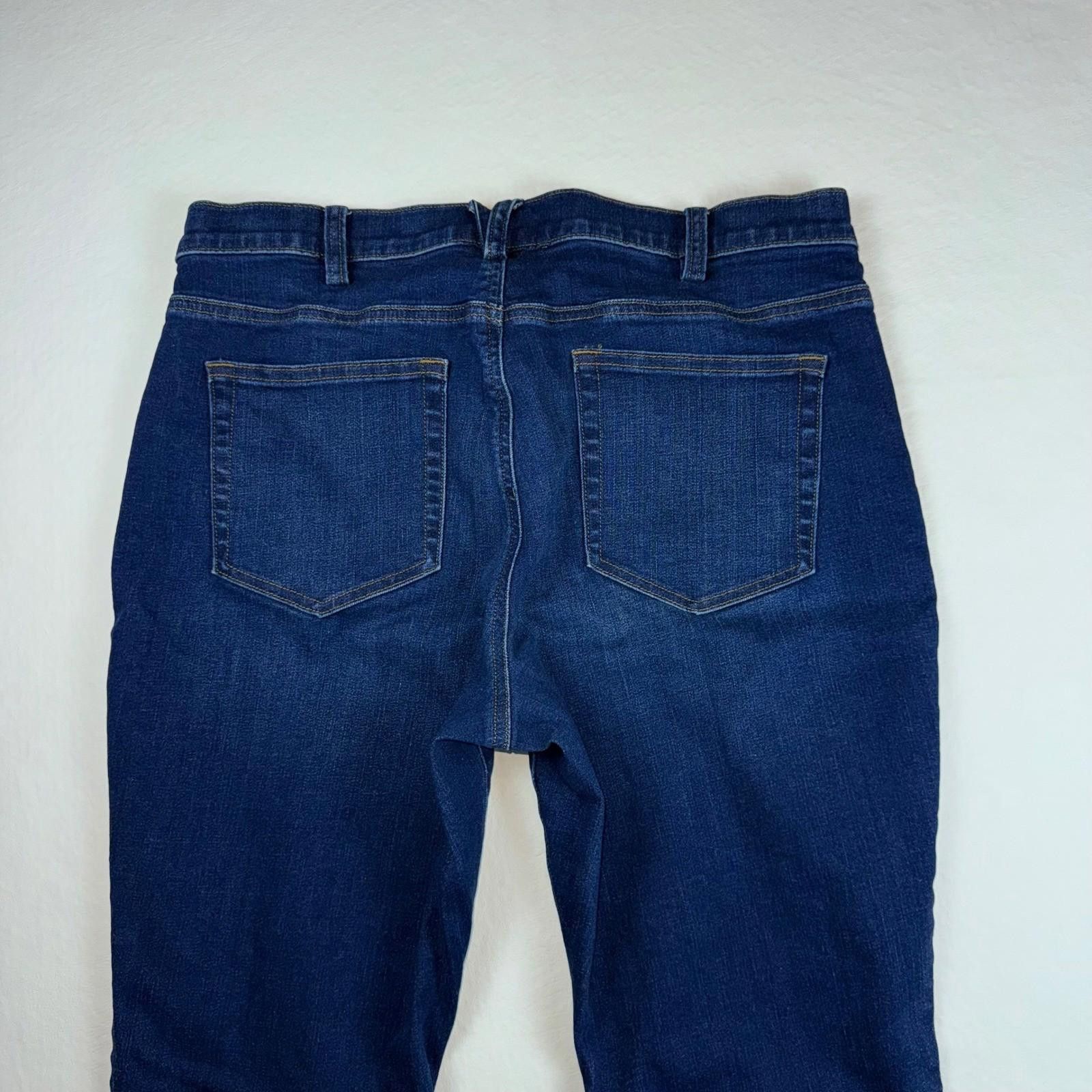 Duluth Trading Company Duluth Trading Co Womens Skinny Jeans Dark Wash 12 Long Size 34" / US 12 / IT 48 - 6 Thumbnail