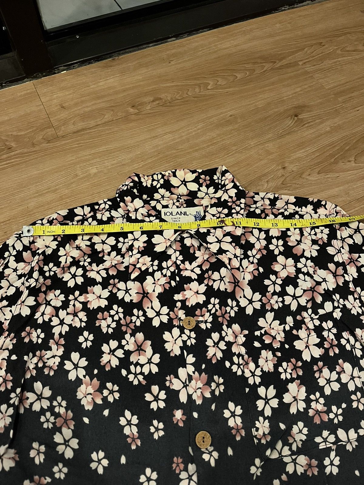 IOLANI Rare Hawaiian Shirt Iolani japanese brand sakura printed Size US M / EU 48-50 / 2 - 9 Thumbnail