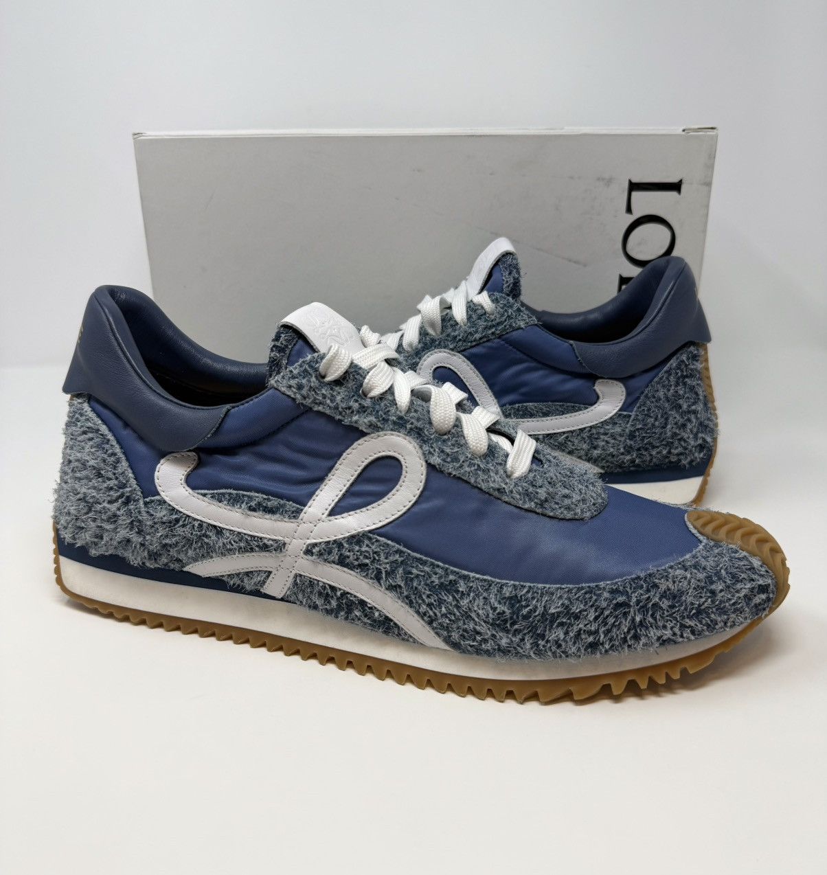 Loewe Loewe Flow Runner Raw Denim Sneaker Size US 12 / EU 45 - 1 Thumbnail