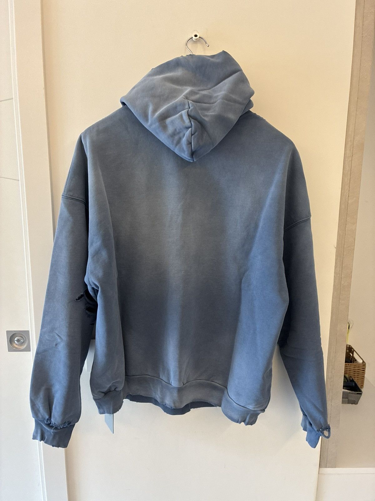 Balenciaga Balenciaga Paris Washed Effect Hoodie Size US S / EU 44-46 / 1 - 8 Thumbnail
