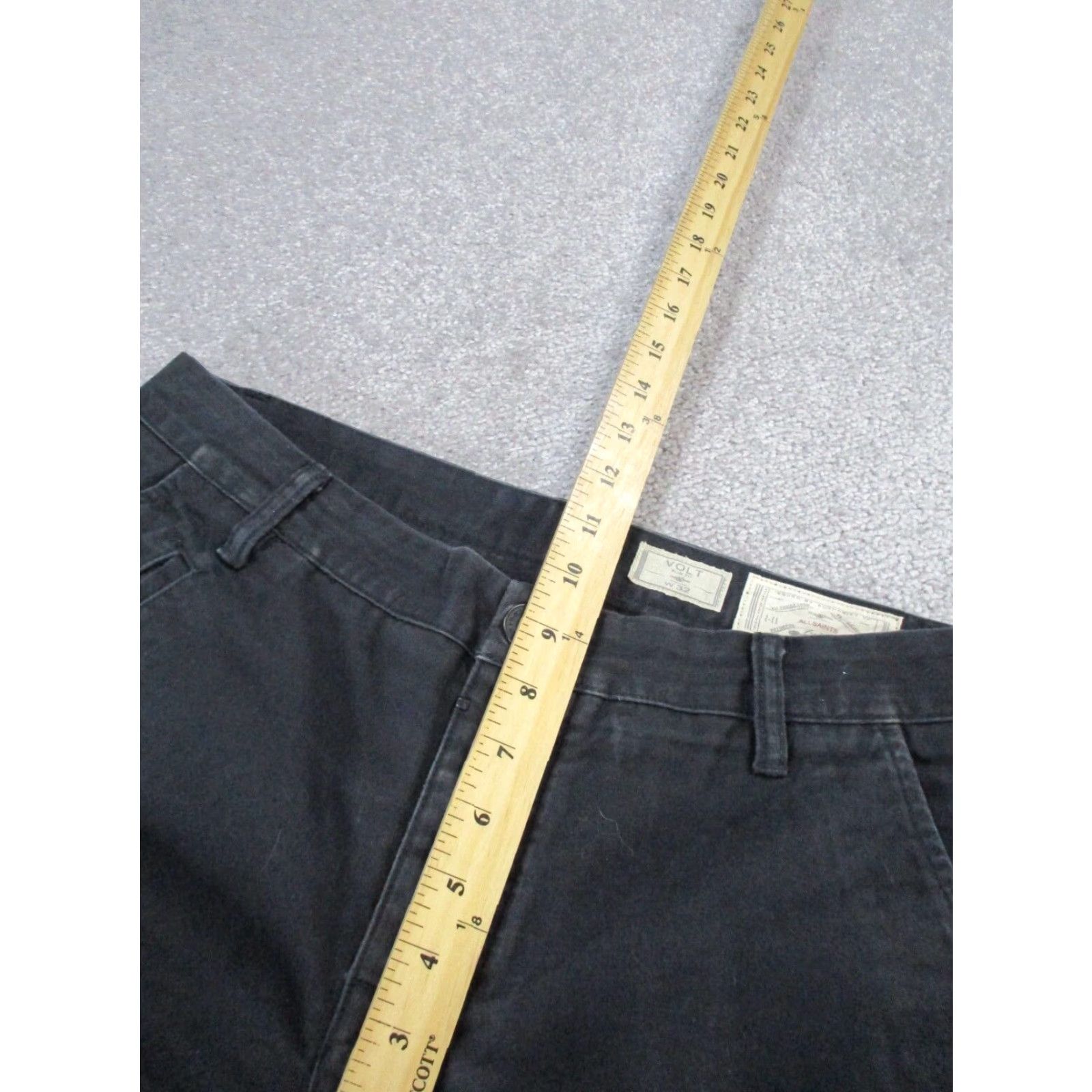 Allsaints AllSaints Slim Fit Chinos Mens 32 Black Pants Size US 32 / EU 48 - 6 Thumbnail