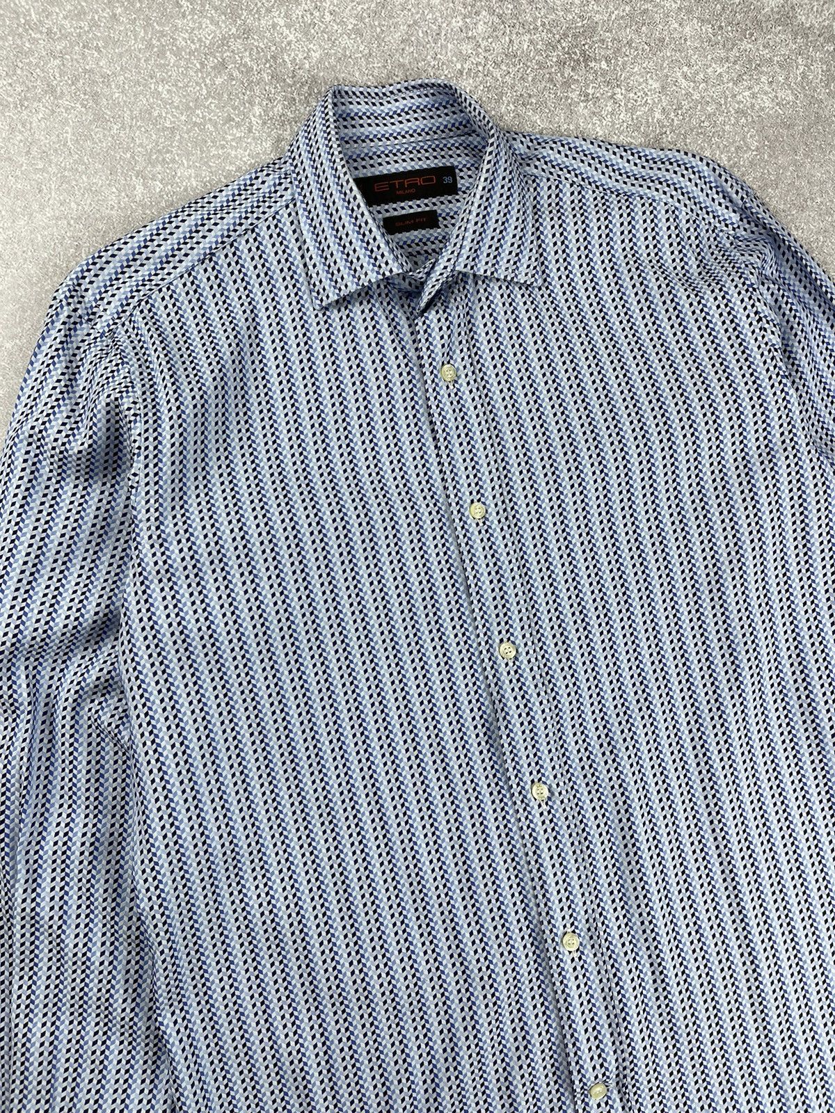 Etro Etro Milano Slim Fit Button Up Shirt Size 39 Size US S / EU 44-46 / 1 - 2 Thumbnail