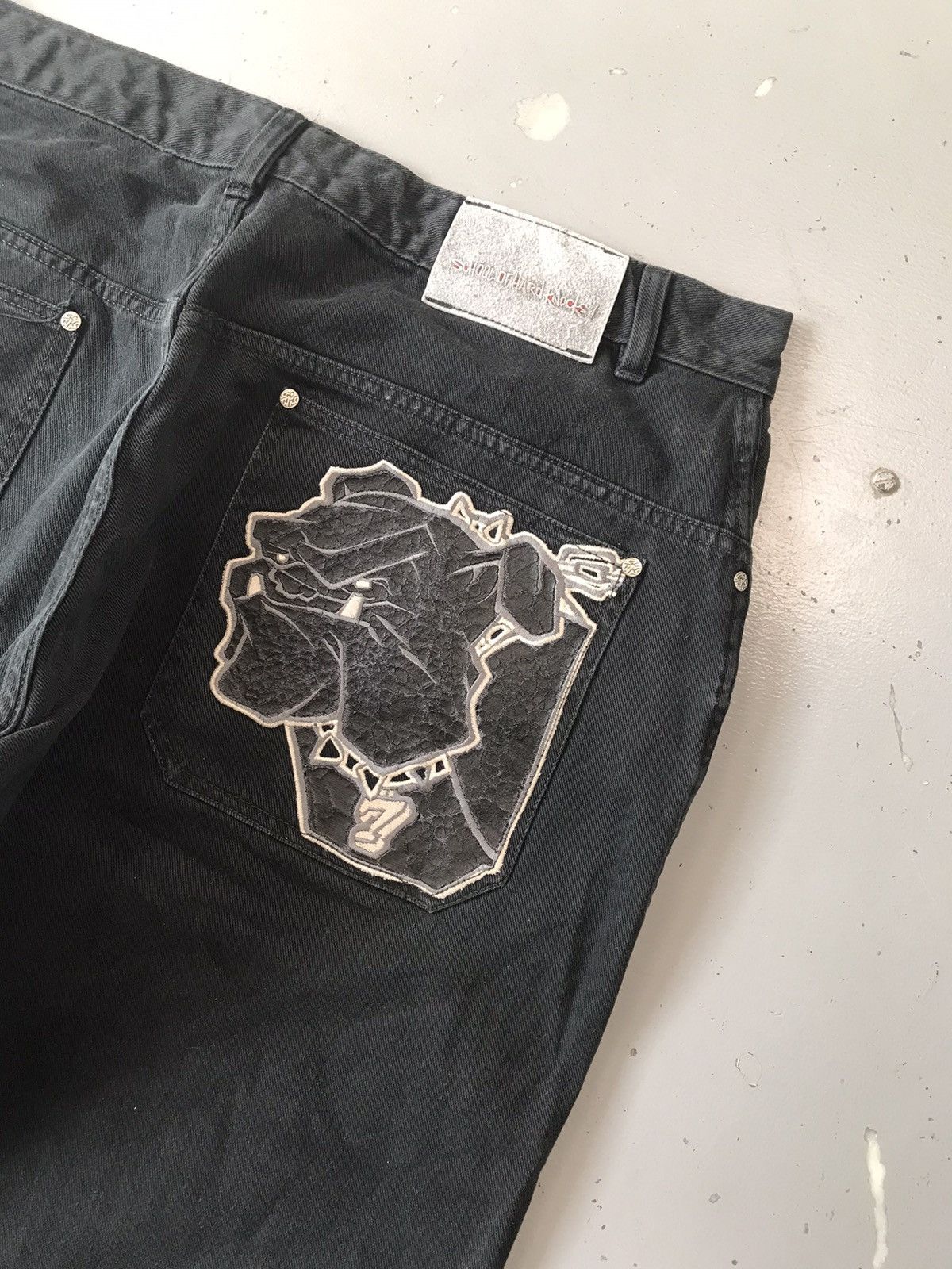 Vintage Vintage SOHK patch work straight fit denim Size US 40 / EU 56 - 12 Thumbnail
