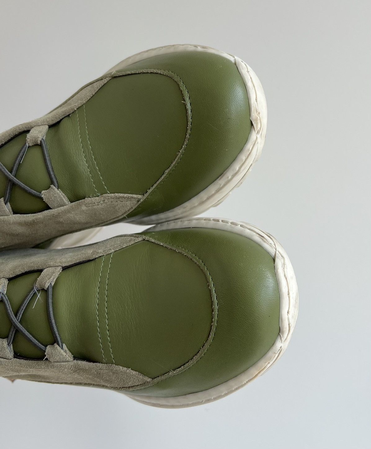 Filling Pieces Filling Pieces Leather/Suede Green Low Top Sneakers Size US 9 / IT 39 - 5 Thumbnail