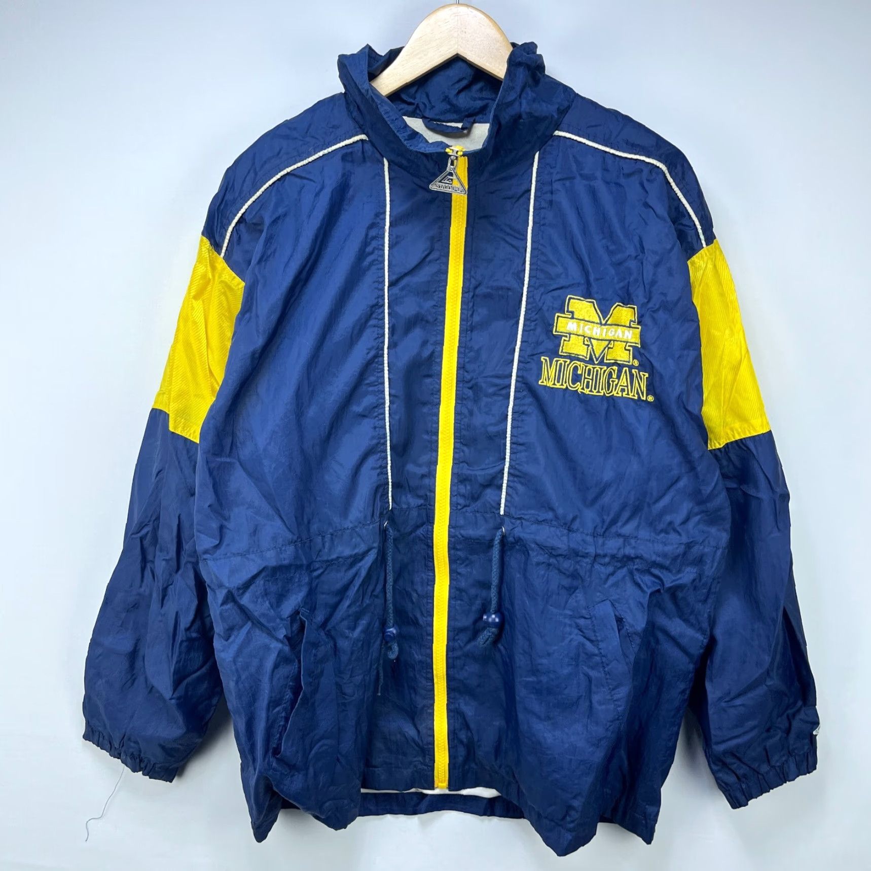 Vintage VINTAGE 90s Michigan Wolverines Windbreaker Jacket Large Men's Blue Windbreaker Jacket L blue Wolverines 90s Mens Size US L / EU 52-54 / 3 - 2 Thumbnail