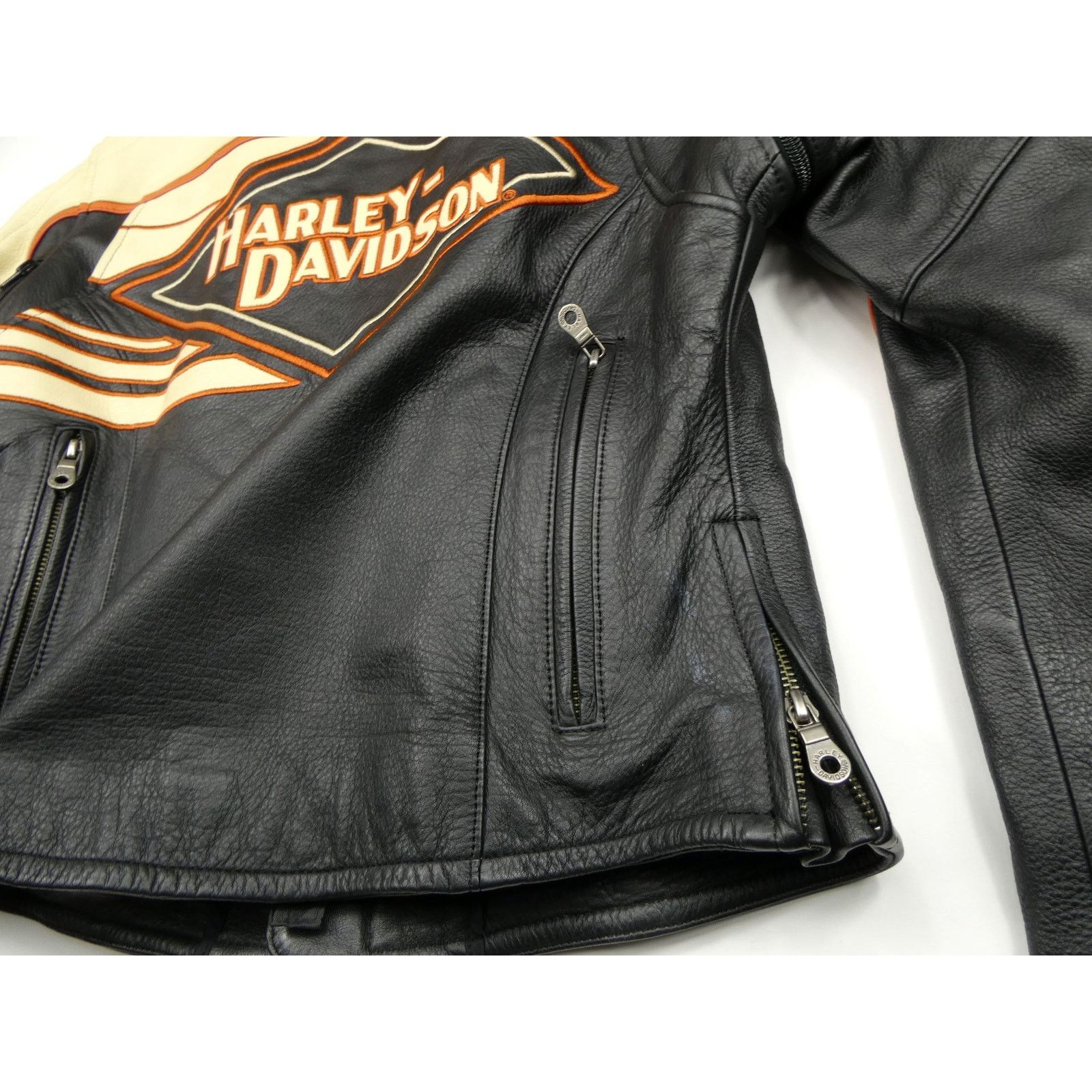 Harley Davidson women's authentic Harley-Davidson 100% leather jacket, small Size S / US 4 / IT 40 - 7 Thumbnail