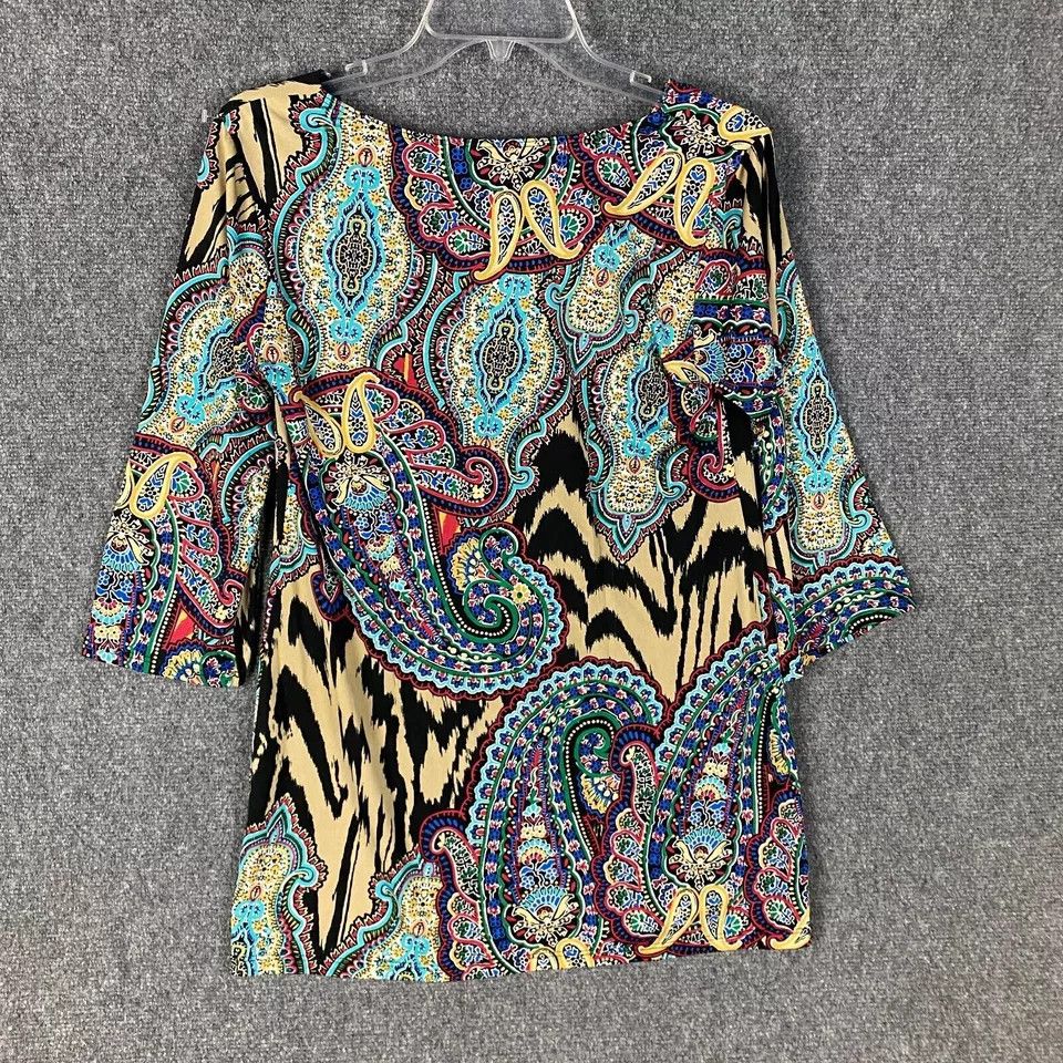 Other Sunny Leigh Blouse Women's Small Pullover 3/4 Sleeve S Size S / US 4 / IT 40 - 6 Thumbnail