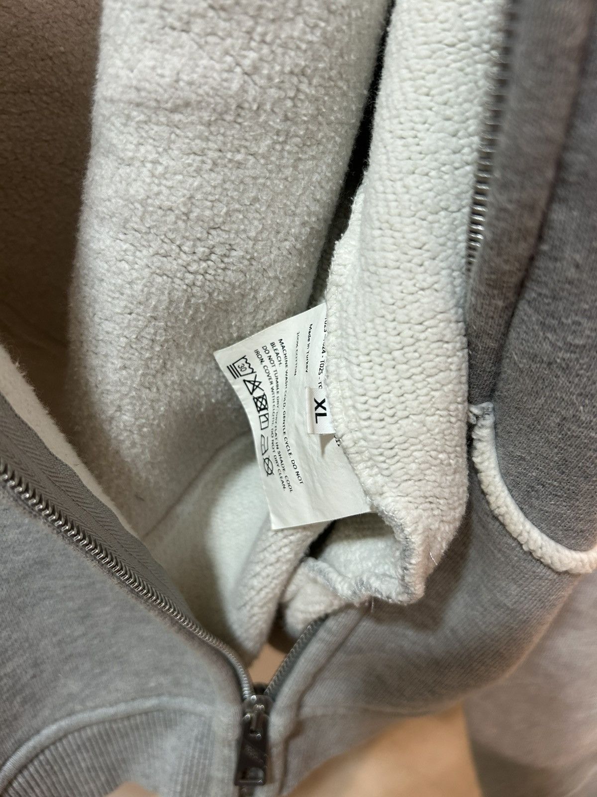 ERL Erl grey zip hoodie Size US L / EU 52-54 / 3 - 5 Thumbnail
