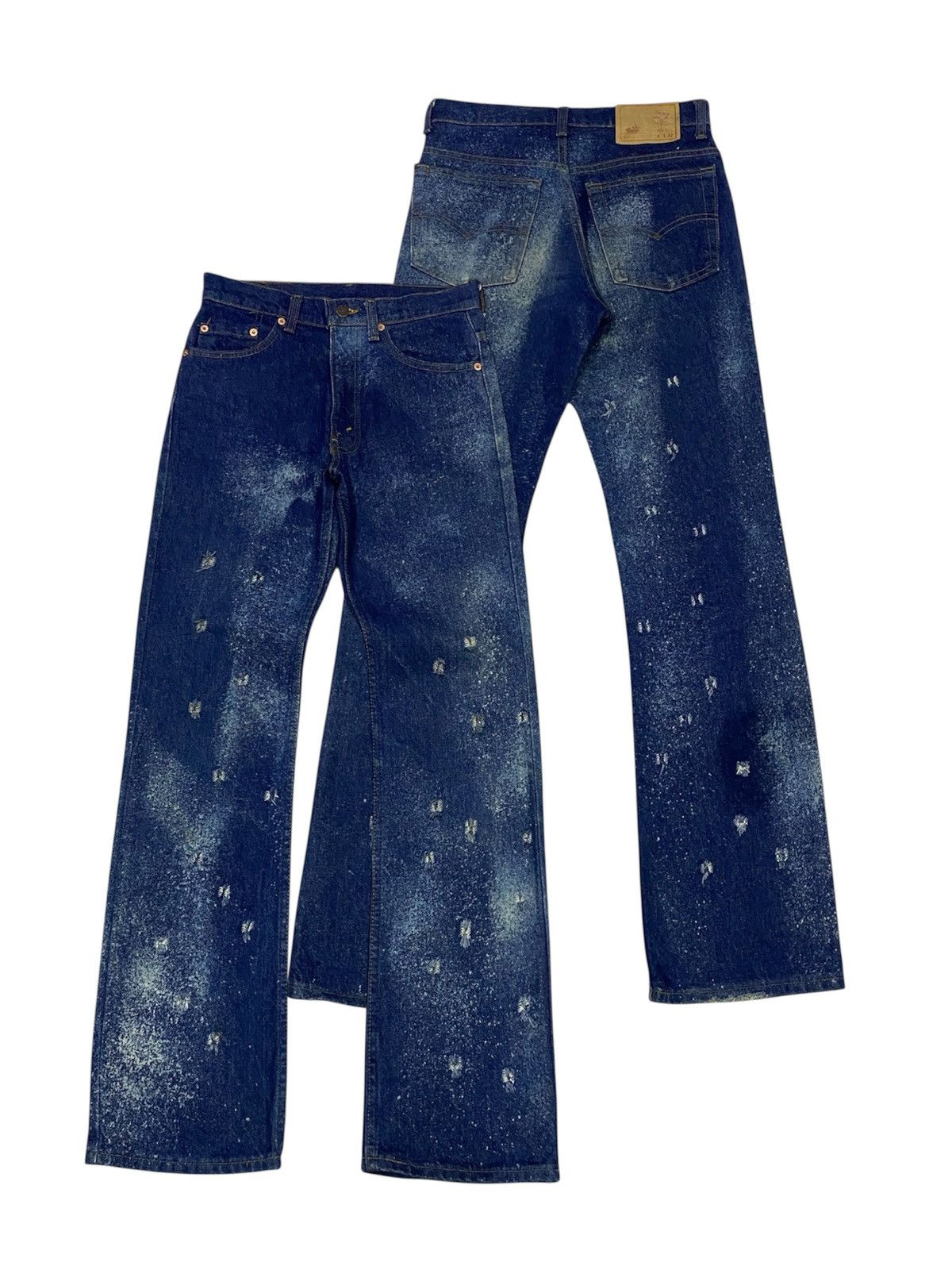 Levi's Vintage 80s Levi’s Galactic Wash Distressed Denim Pants Size US 28 / EU 44 - 1 Thumbnail