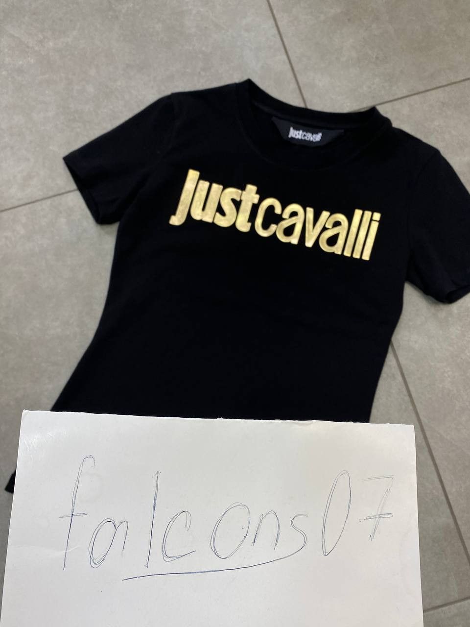 Just Cavalli Just Cavalli Logo-Print Cotton T-Shirt Size S / US 4 / IT 40 - 2 Thumbnail