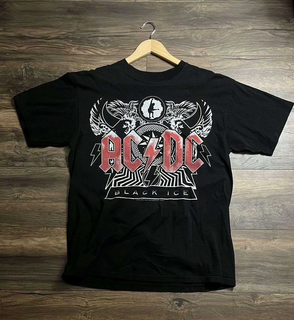 AC/DC × Band Tees × Vintage 2008 AC/DC Black Ice Tee Size US L / EU 52-54 / 3 - 1 Thumbnail