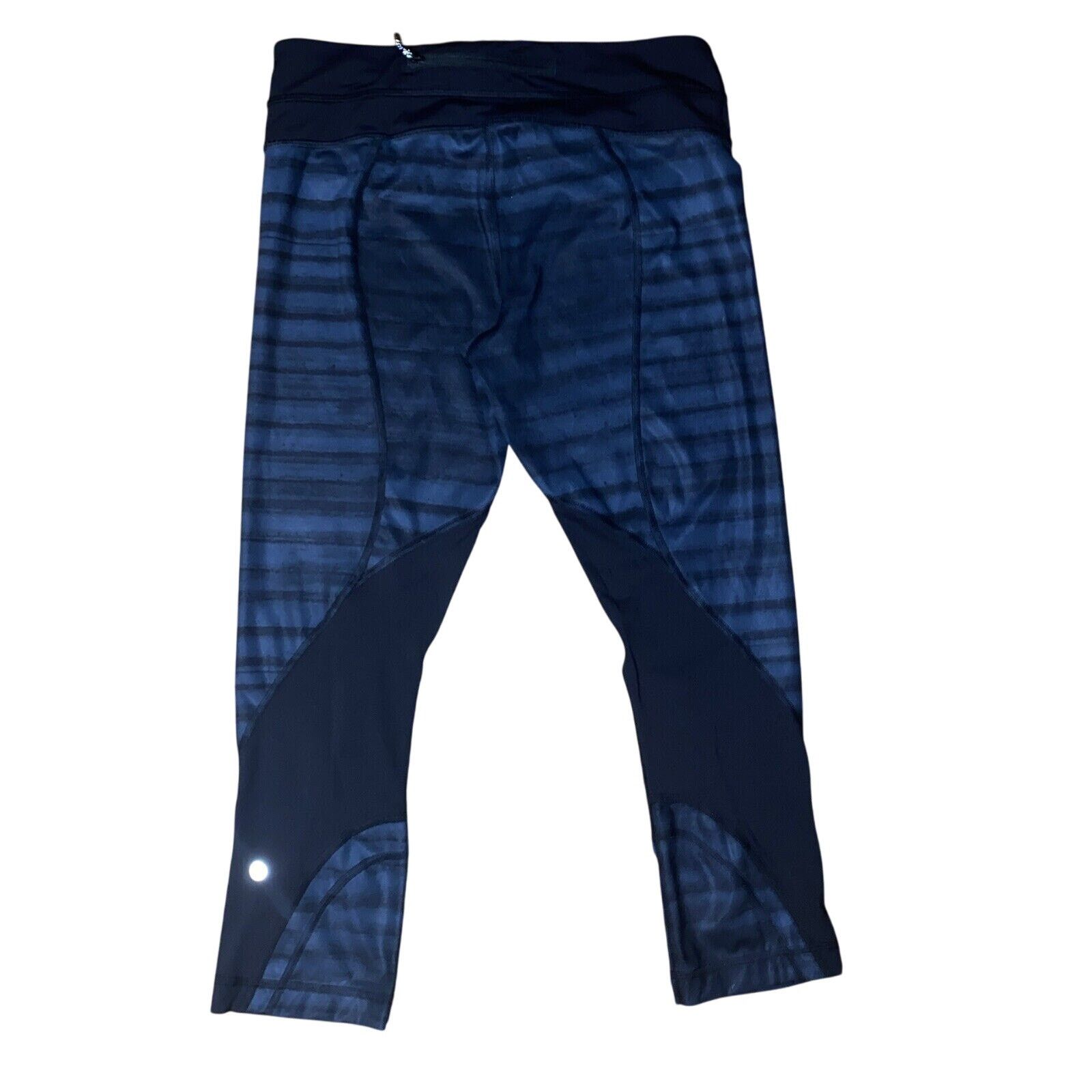 Lululemon Womens Lululemon Leggings Size 6 Black Blue Size 28" / US 6 / IT 42 - 7 Thumbnail