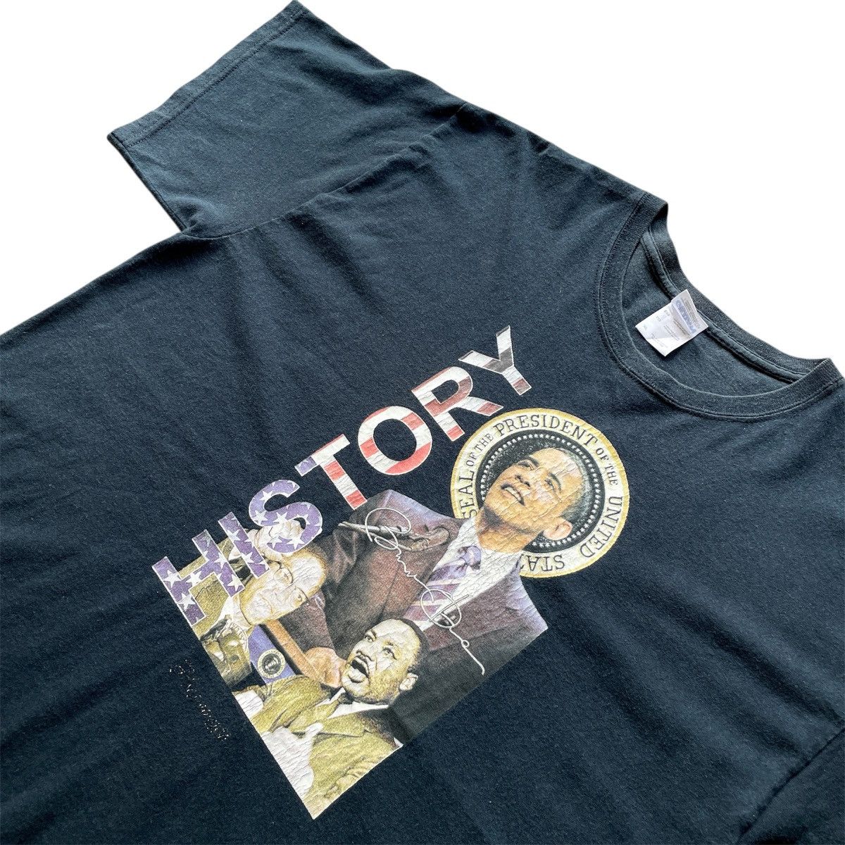 Rap Tees × Vintage Vintage Barack Obama, Malcom X & MLK Raptee Design Size US XL / EU 56 / 4 - 2 Thumbnail