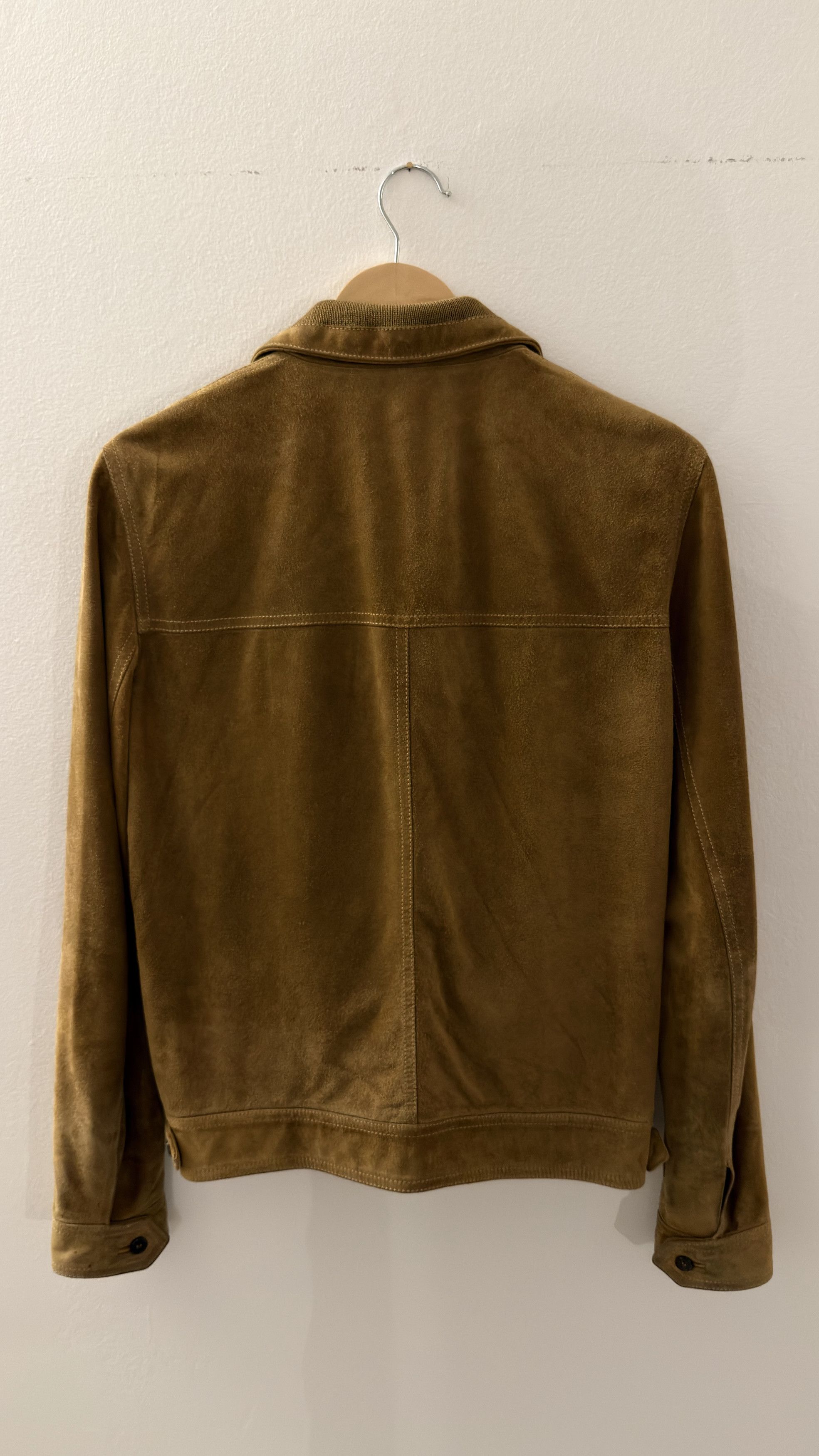 Saint Laurent Paris Hedi Era Suede Trucker Jacket Size US S / EU 44-46 / 1 - 3 Thumbnail
