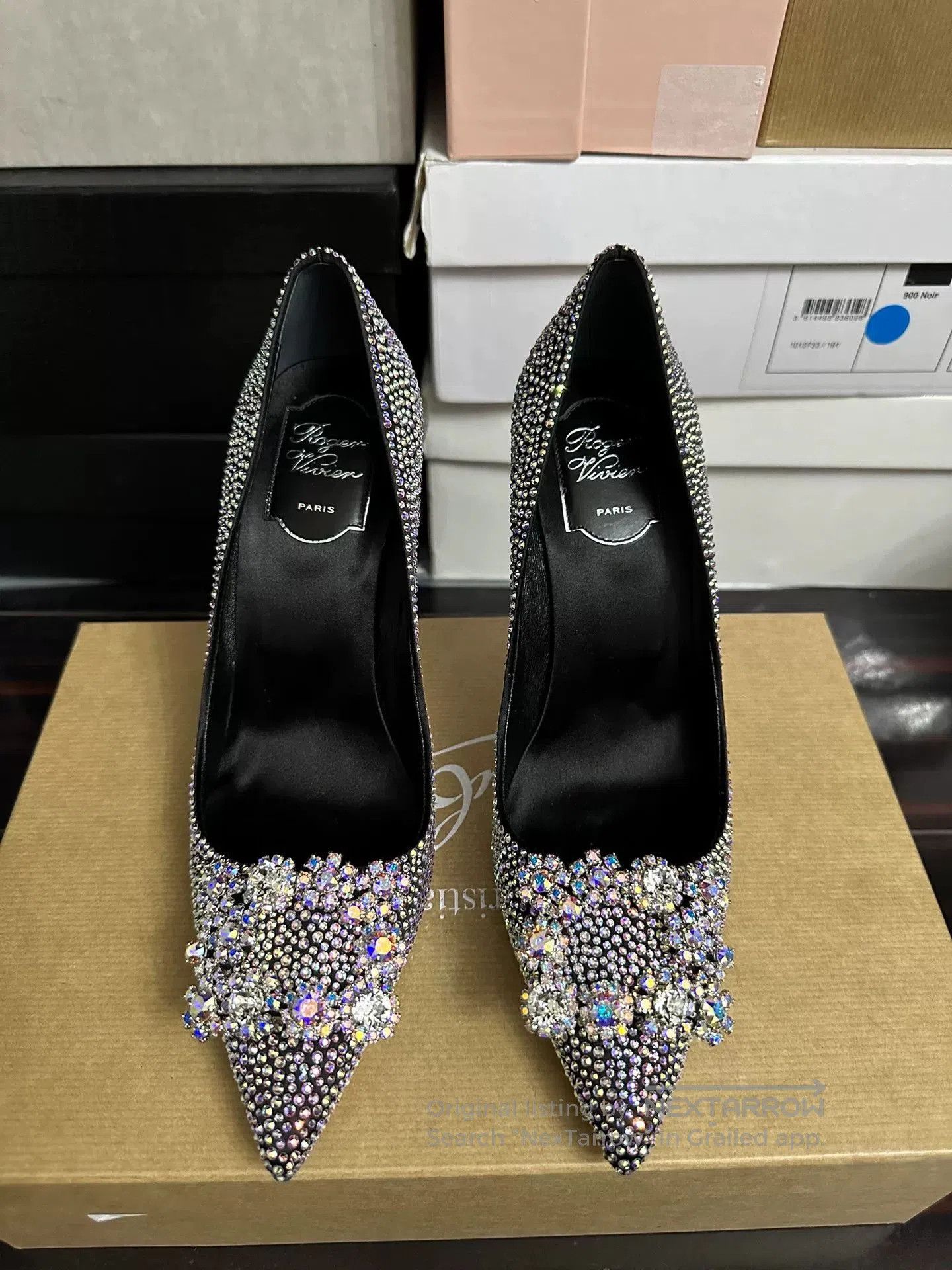 Roger Vivier Roger Vivier Crystal Embellished Heels. Size US 7 / IT 37 - 1 Thumbnail