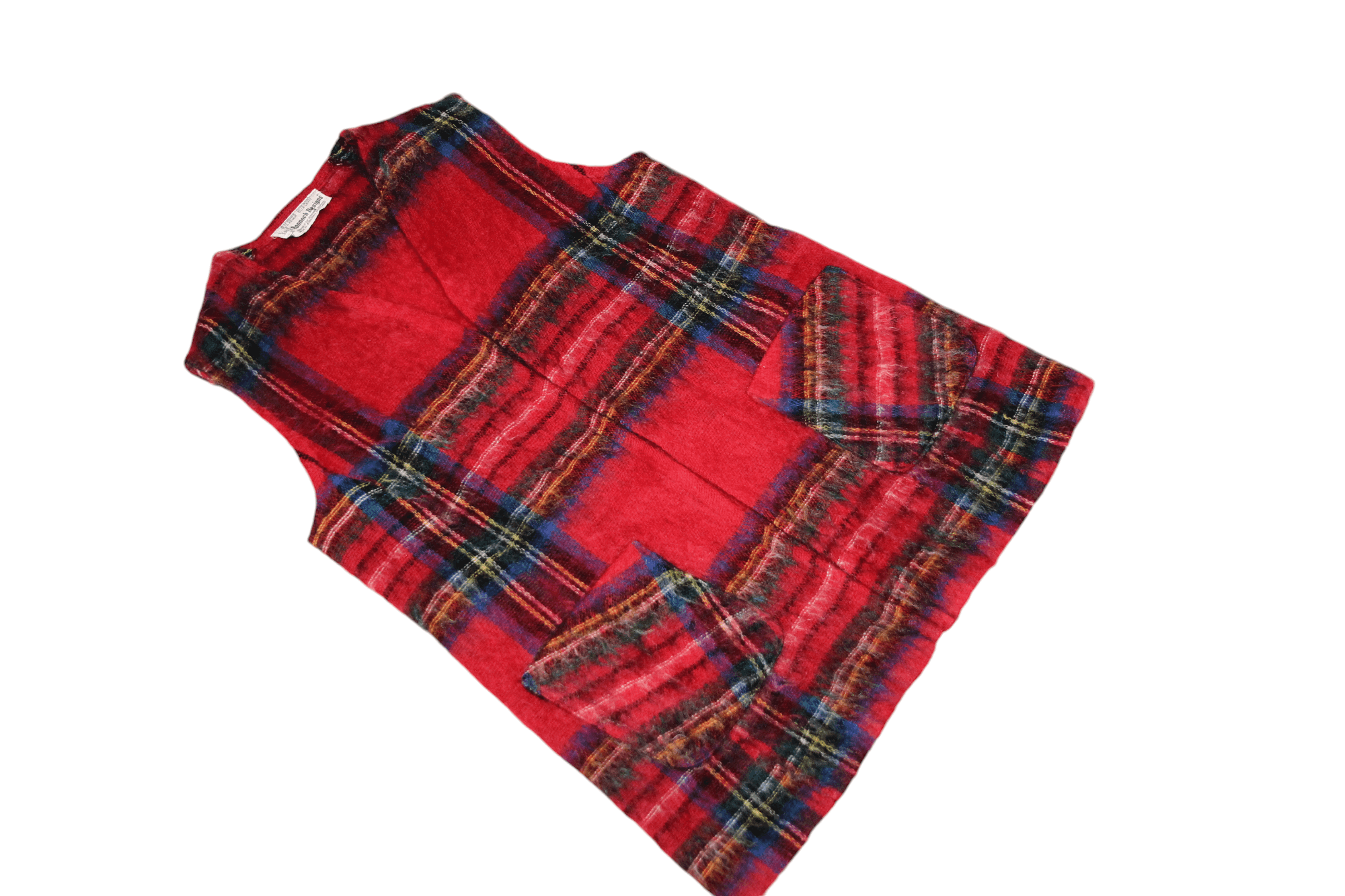 Aran Isles Knitwear 60's Rannoch Designs Scotland Mohair Wool Plaid Tartan Vest Size US M / EU 48-50 / 2 - 7 Thumbnail