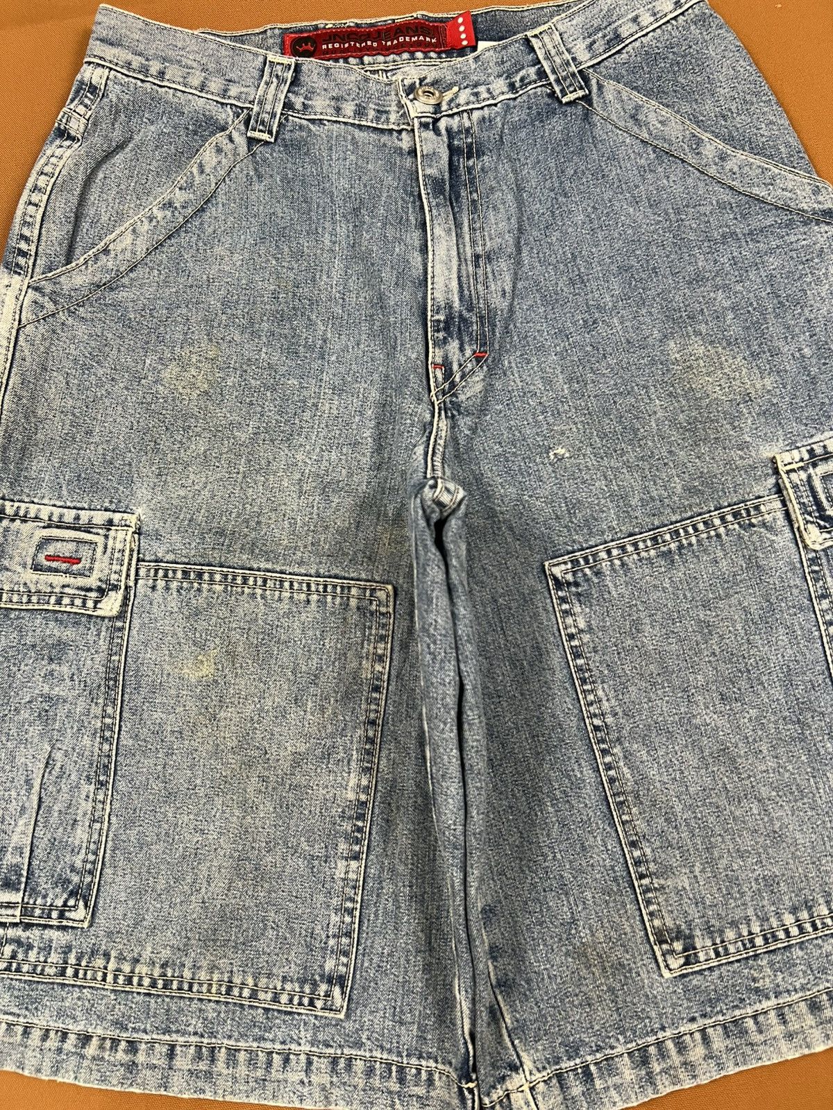 JNCO × Southpole × Vintage Stained vintage jnco cargo denim jort Size US 31 - 5 Thumbnail