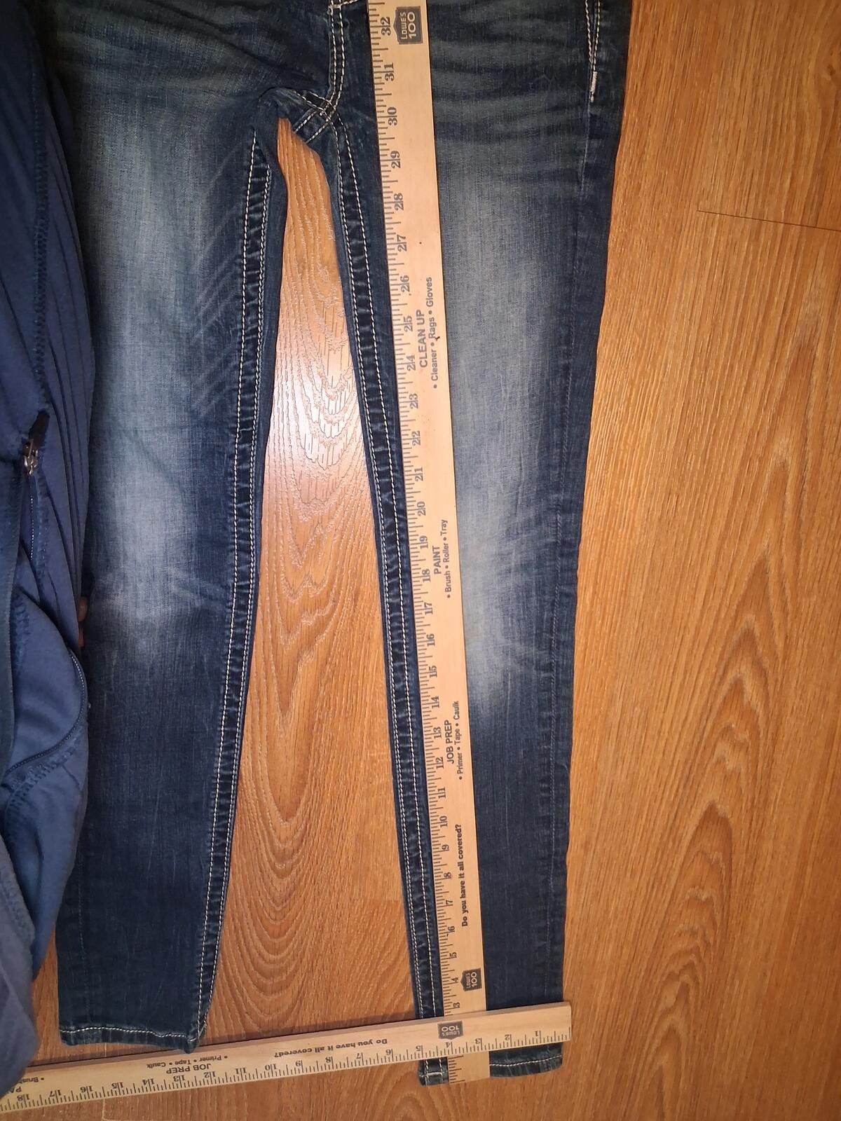 Other Miss Me Jeans Womens 26x31.5 Blue Cotton Distressed Skinny Size 26" / US 2 / IT 38 - 11 Thumbnail