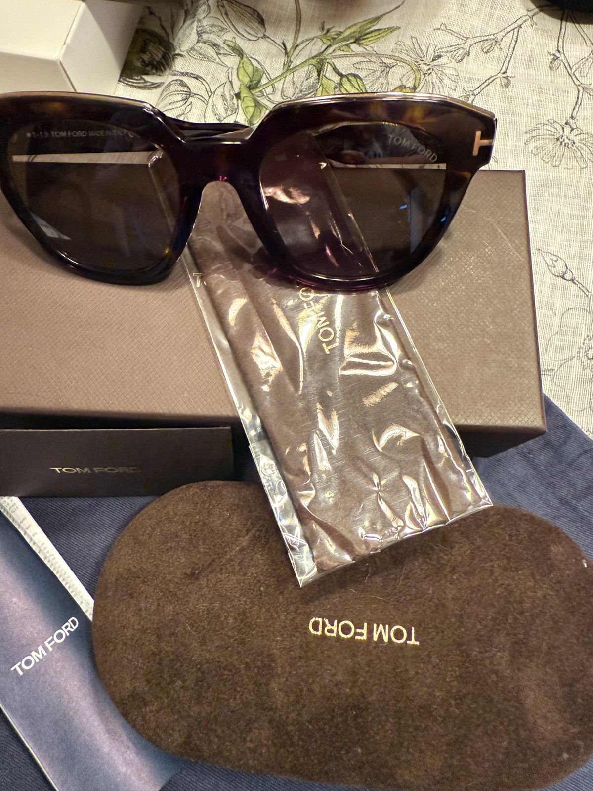 Tom Ford Tom Ford Haley, Tortoise Brown Size ONE SIZE - 1 Thumbnail