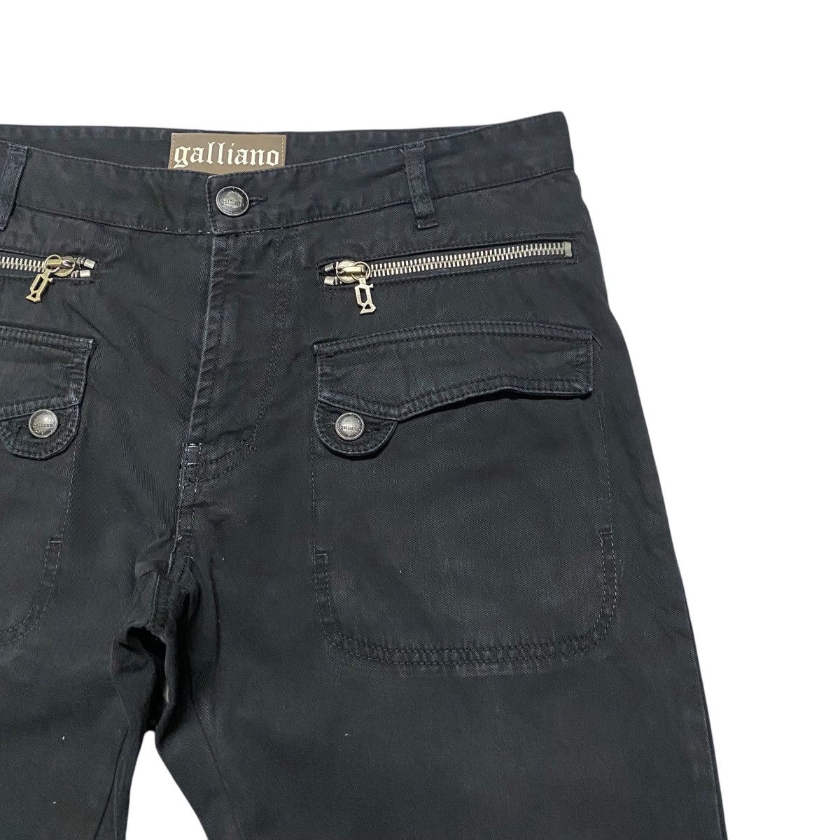 John Galliano John Galliano Black Cargo Pants Size US 34 / EU 50 - 5 Thumbnail