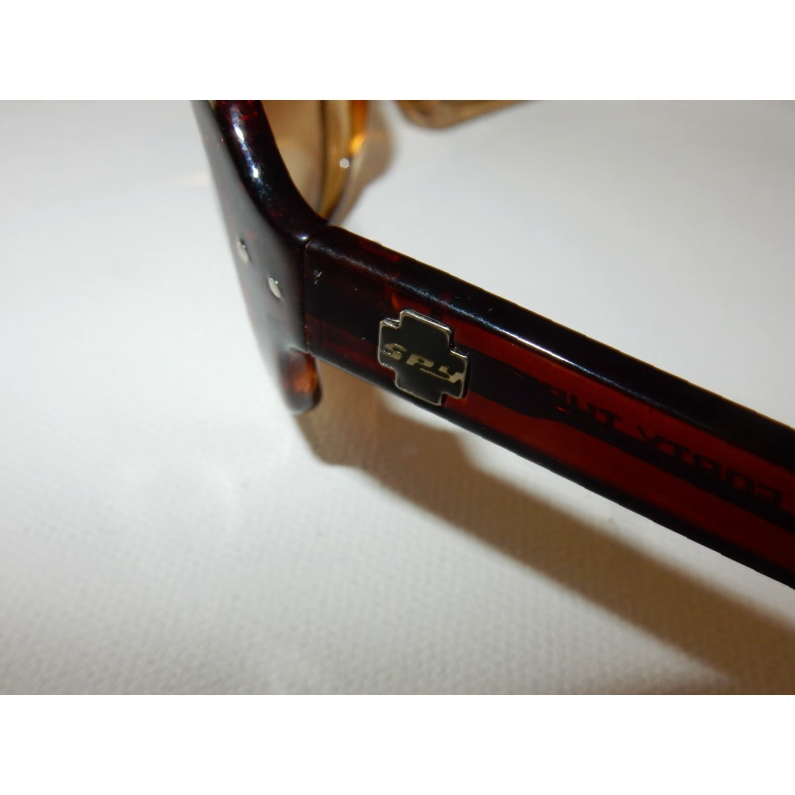 Vintage VINTAGE Spy+ Sunglasses 43mm Wrap Men Brown 021C Size ONE SIZE - 4 Thumbnail