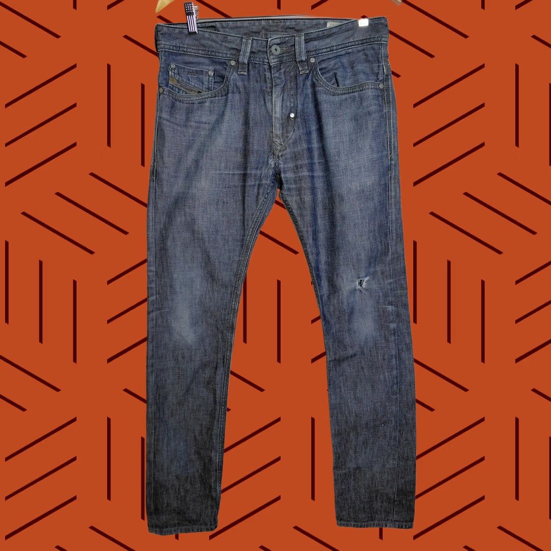 Diesel Diesel Thanaz Jeans Blue Solid Denim Slim Men Size W 29 L 32 Size US 29 - 1 Thumbnail