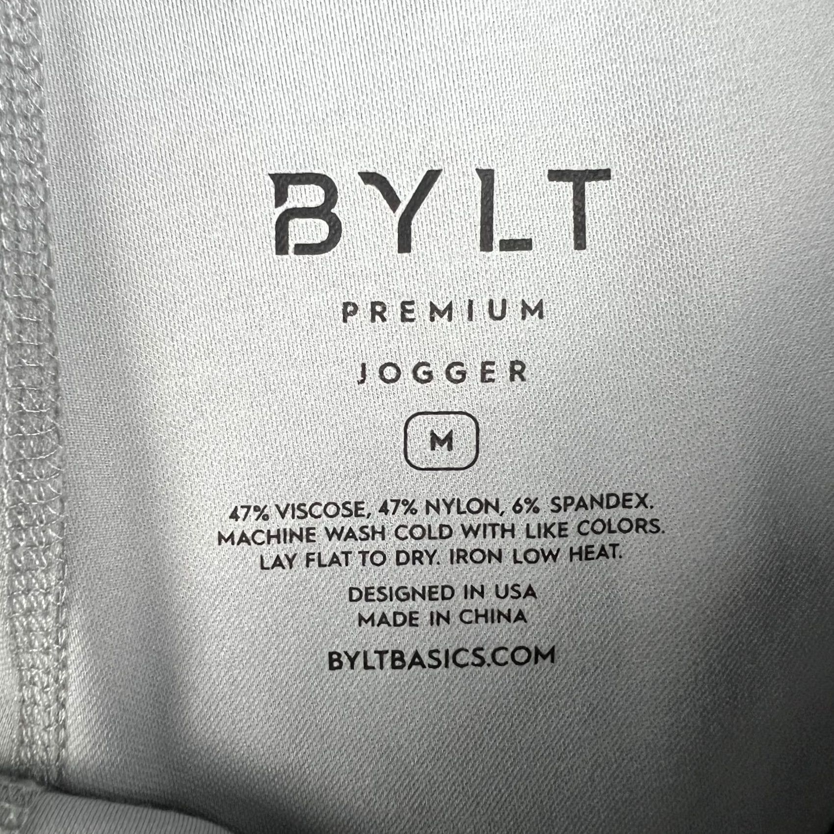 Vintage BYLT Premium Jogger Sweatpants Drawstring Stretch Performance Medium Mens Grey Size US 31 - 3 Thumbnail