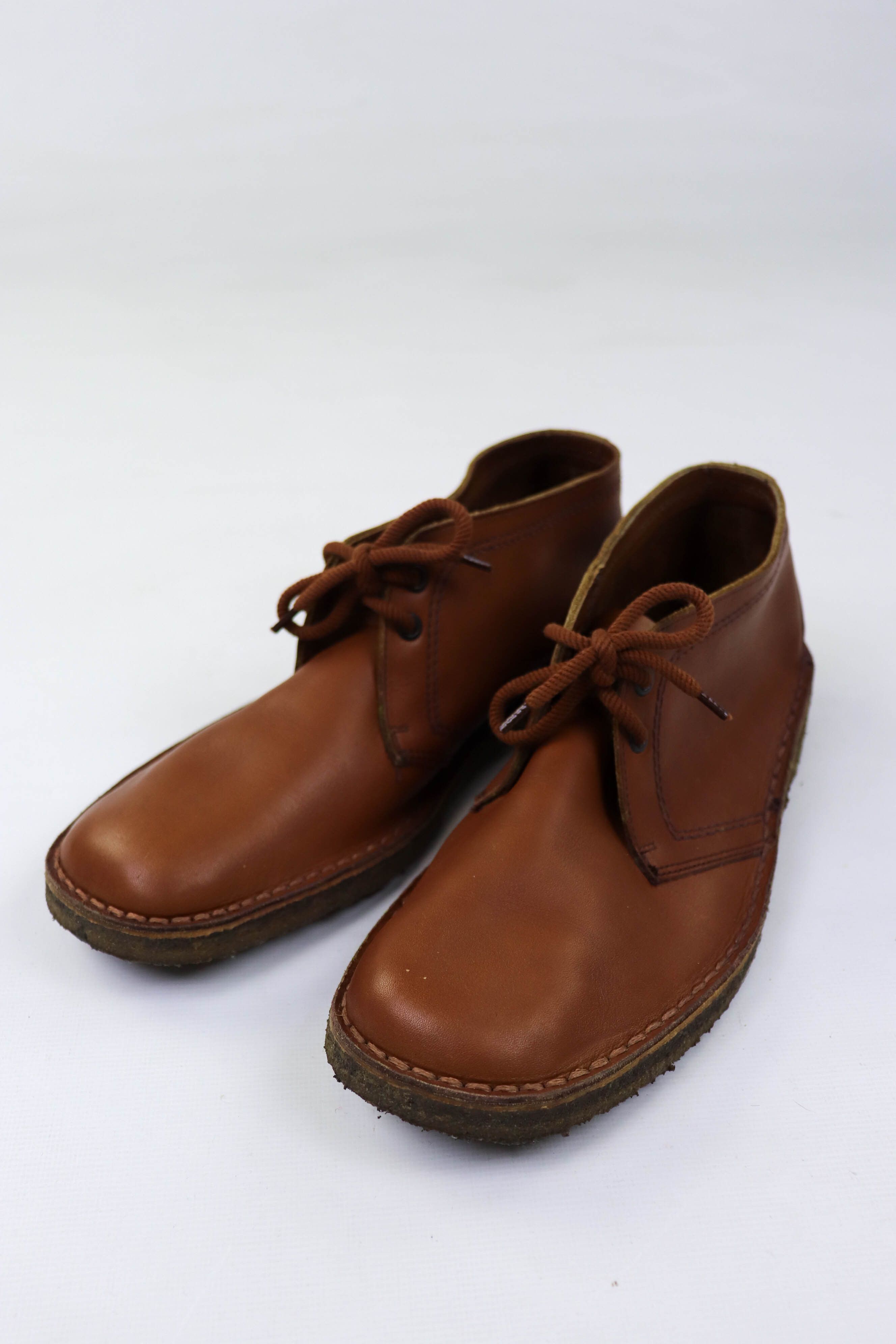 Clarks Clarks Made in England Tan Leather Low Desert Boots Size US 9.5 / EU 42-43 - 5 Thumbnail