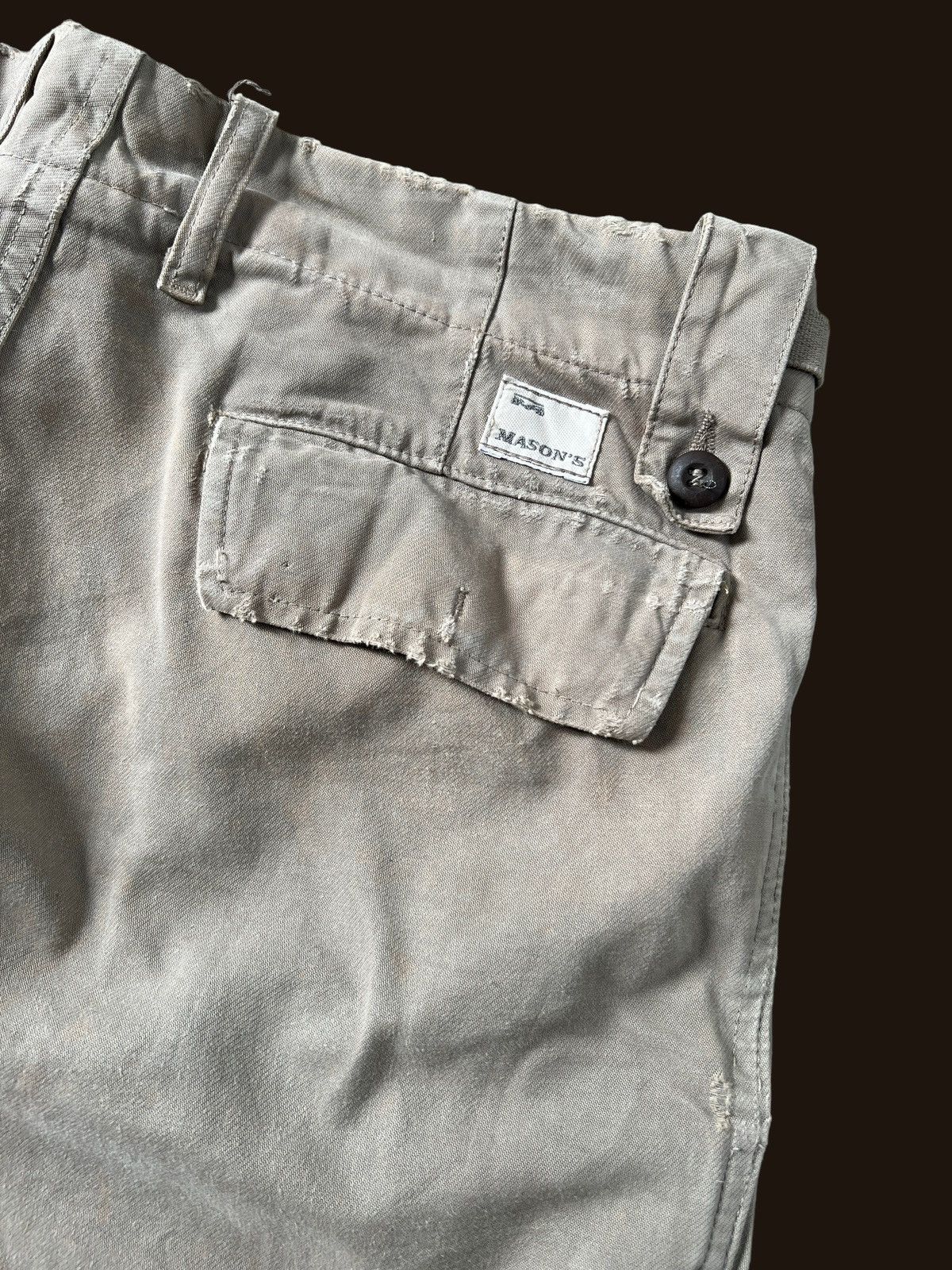 Mason's Masons Multipocket Distressed Cargo Pants Size US 32 / EU 48 - 13 Thumbnail
