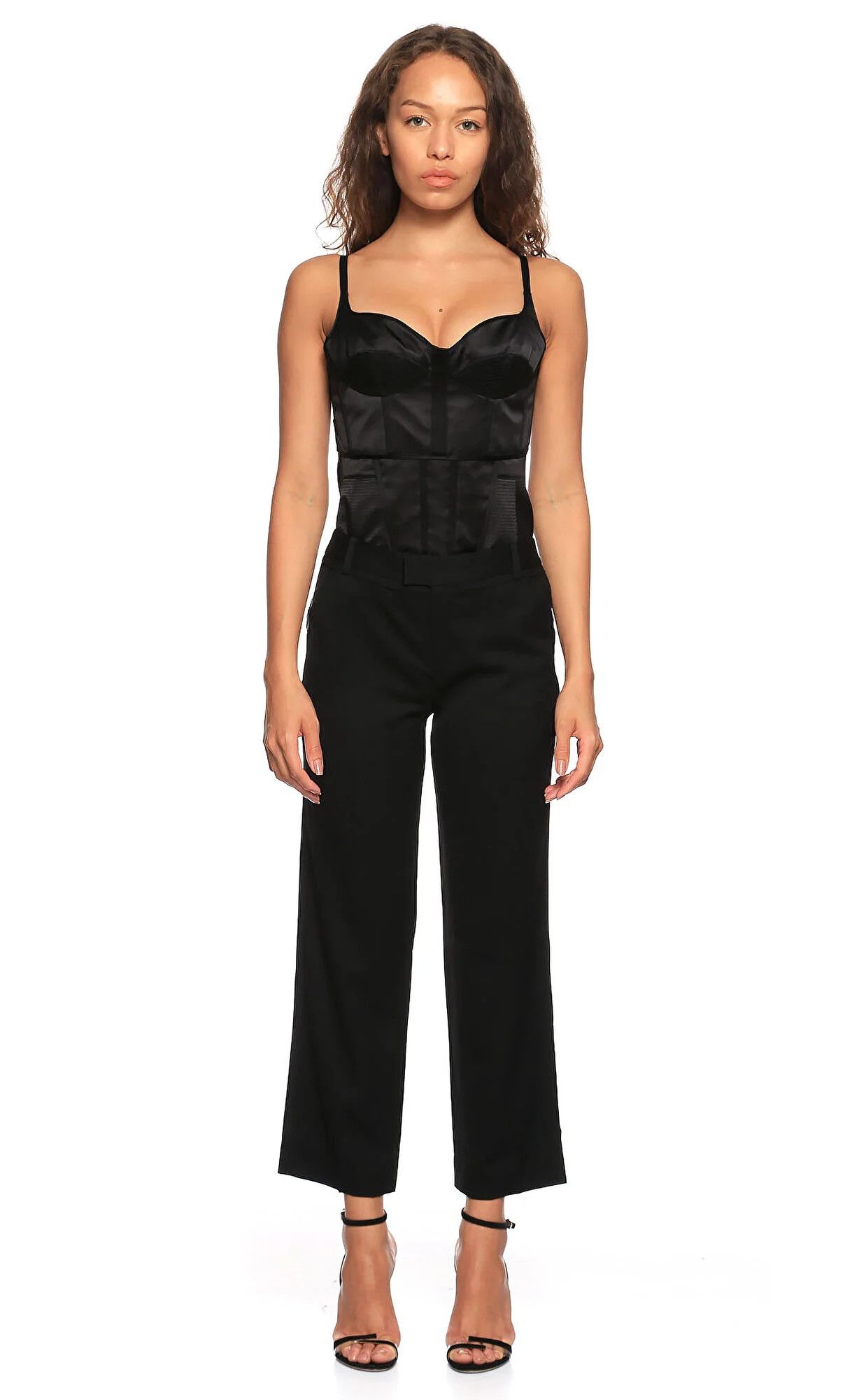 Helmut Lang HELMUT LANG black wool cropped pants trousers 4 Size 27" / US 4 / IT 40 - 2 Thumbnail