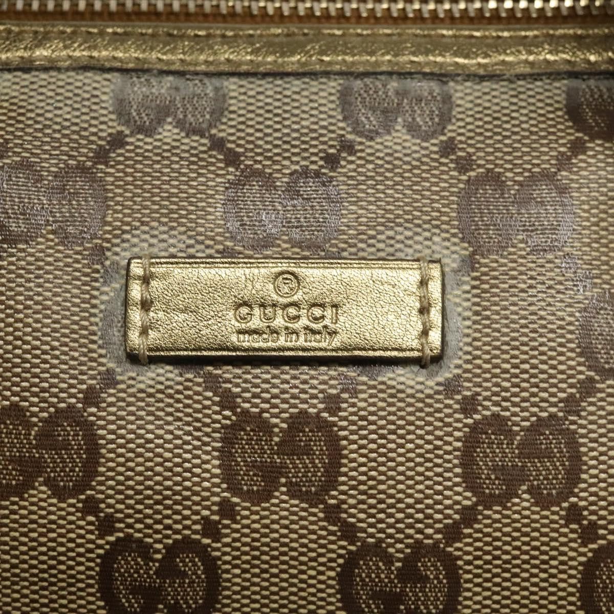 Gucci GUCCI GG Crystal Boston Bag Beige Size ONE SIZE - 15 Thumbnail