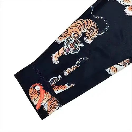 Japanese Brand Hawaiian Aloha Shirt Animal Tiger Stripe Printed Size US XL / EU 56 / 4 - 4 Thumbnail