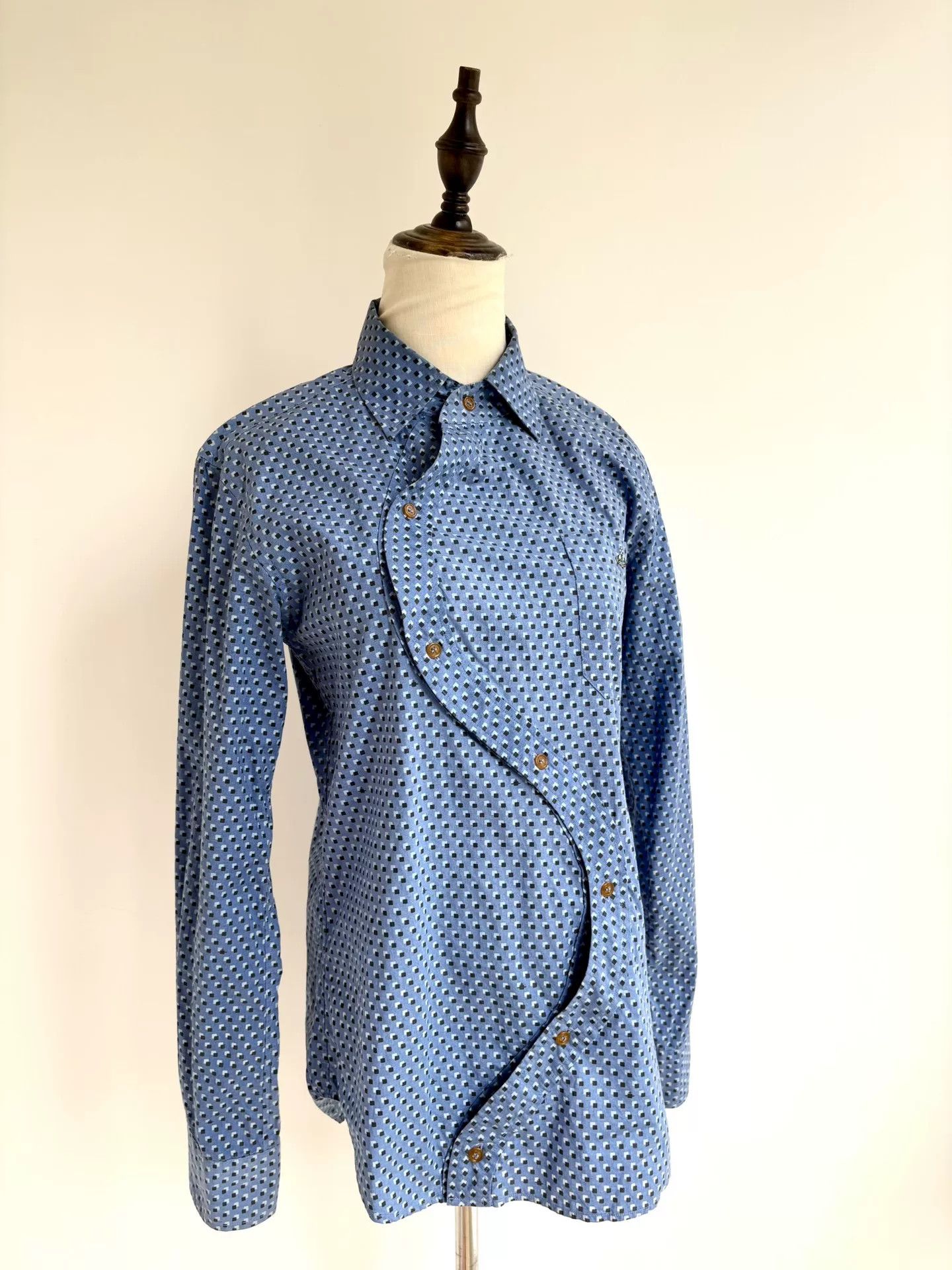 Vivienne Westwood vivienne westwood blue polka dot shirt Size L / US 10 / IT 46 - 1 Thumbnail