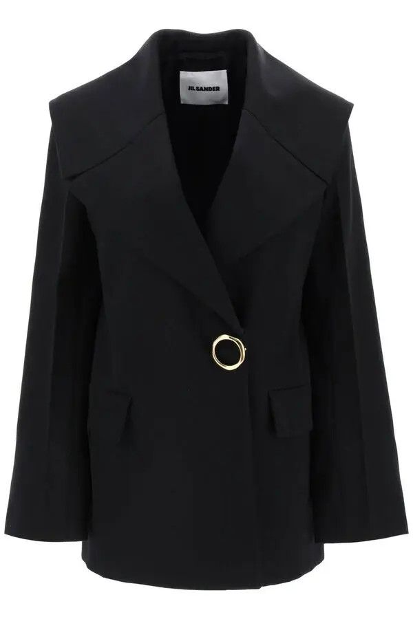 Jil Sander o1loc1c1124 Jacket in Black Size S / US 4 / IT 40 - 1 Preview
