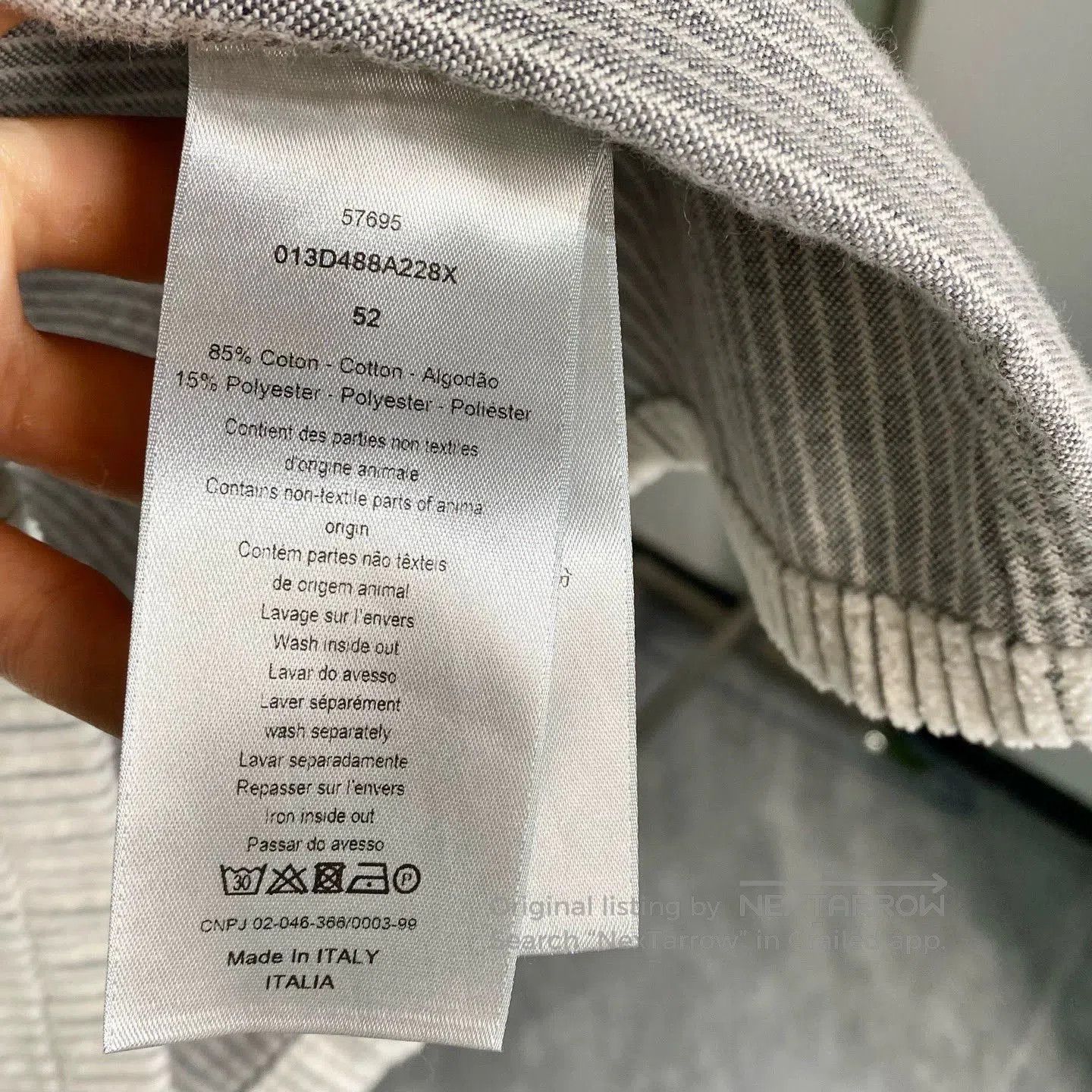 Dior Dior Corduroy Striped Jacket Size 52. Size US L / EU 52-54 / 3 - 5 Thumbnail