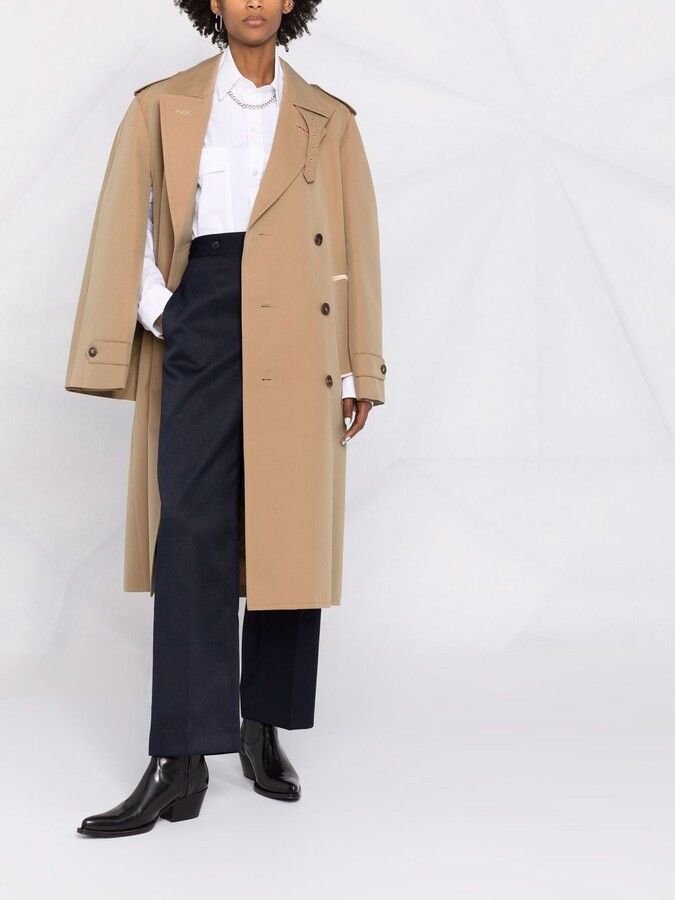 Maison Margiela o1y0625 Pea Coat in Camel Size S / US 4 / IT 40 - 5 Thumbnail