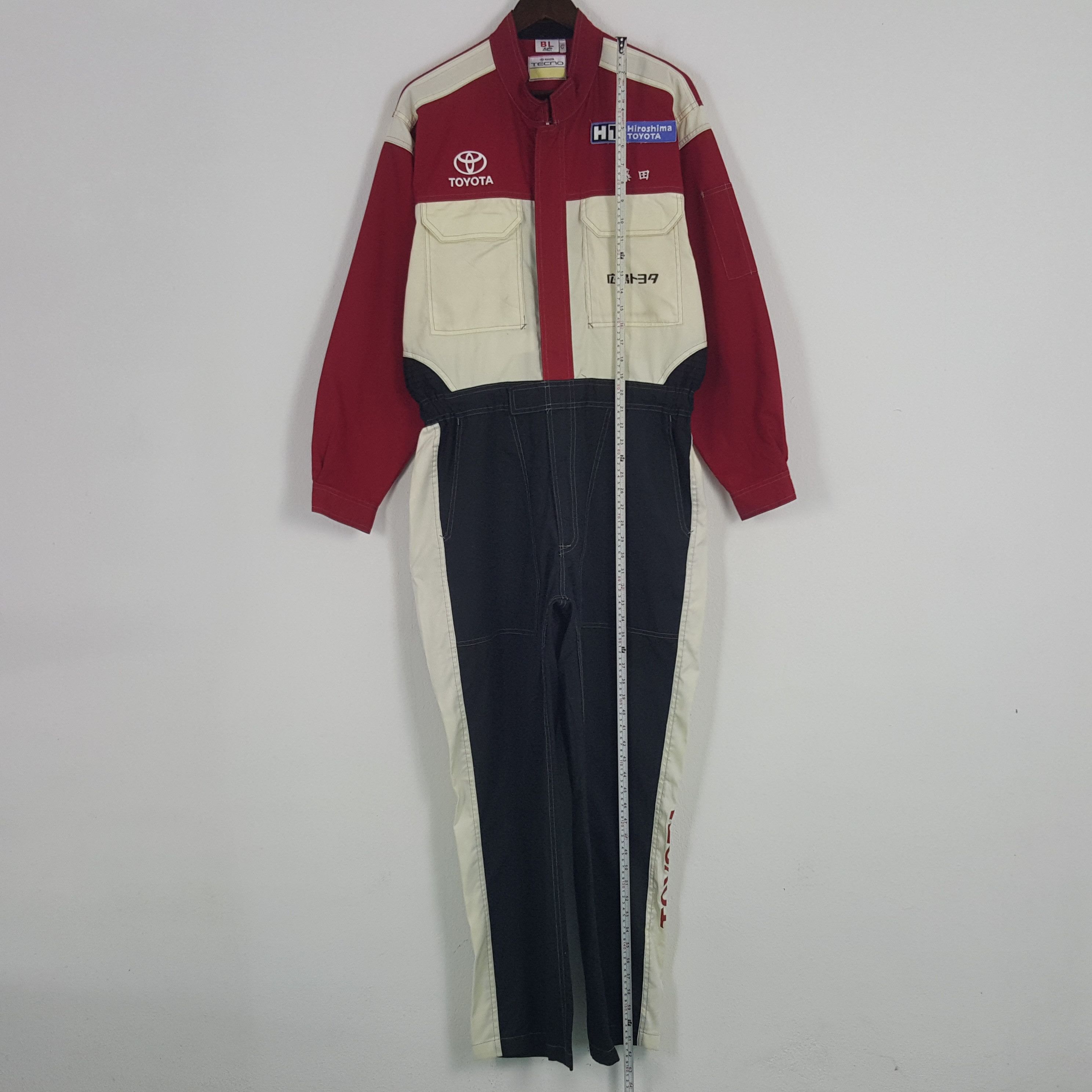 Japanese Brand × Sports Specialties × Vintage Vintage Toyota Racing Sport Coverall Jumpsuit Jacket Size US L / EU 52-54 / 3 - 7 Thumbnail