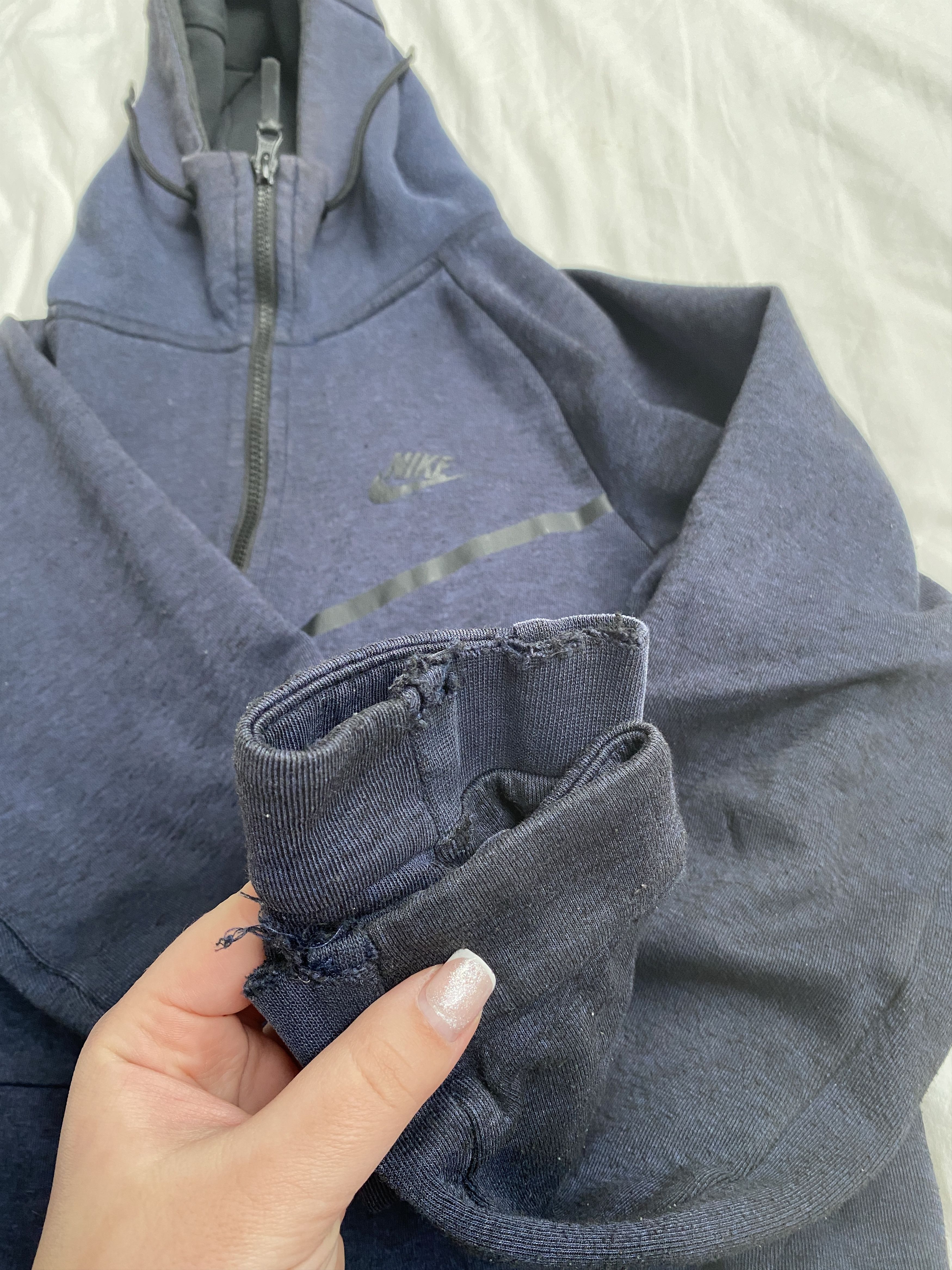 Nike Nike tech fleece zip-up hoodie drip drill trap Size US S / EU 44-46 / 1 - 7 Thumbnail