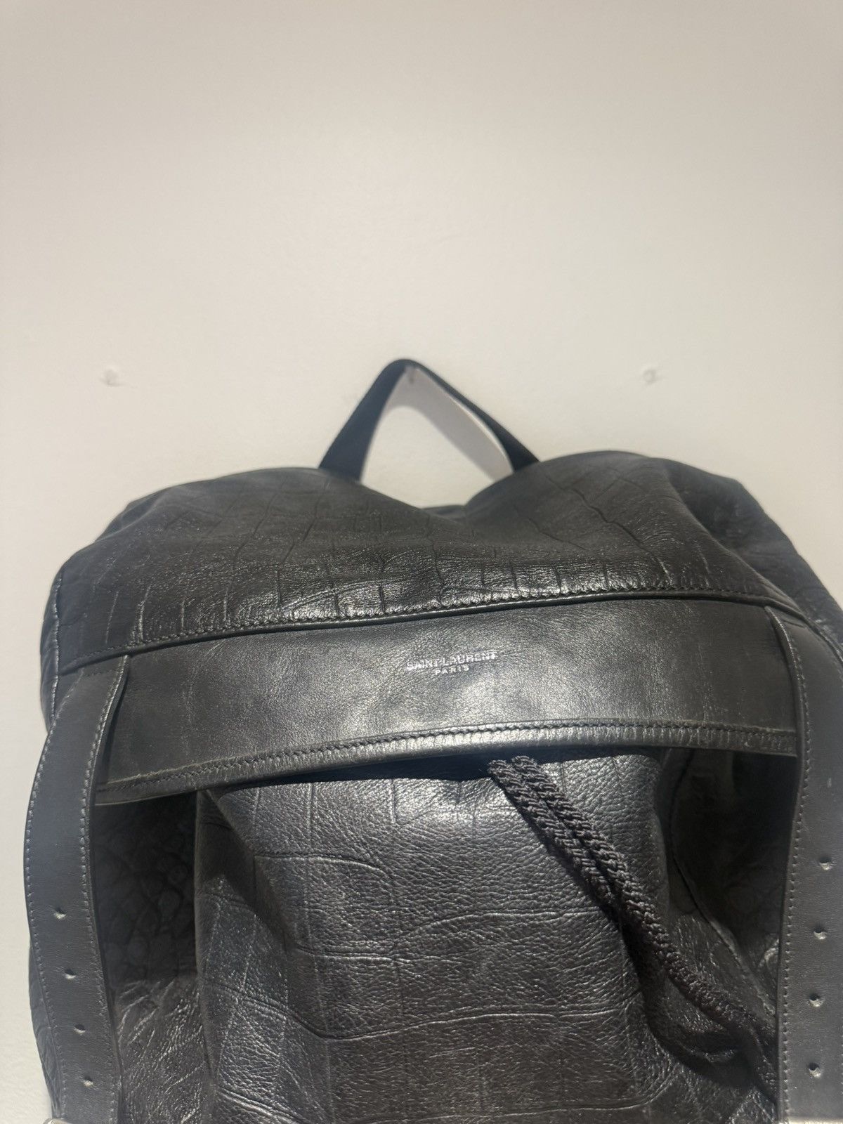 Saint Laurent Paris Saint laurent Backpack Leather Rare Size ONE SIZE - 2 Thumbnail